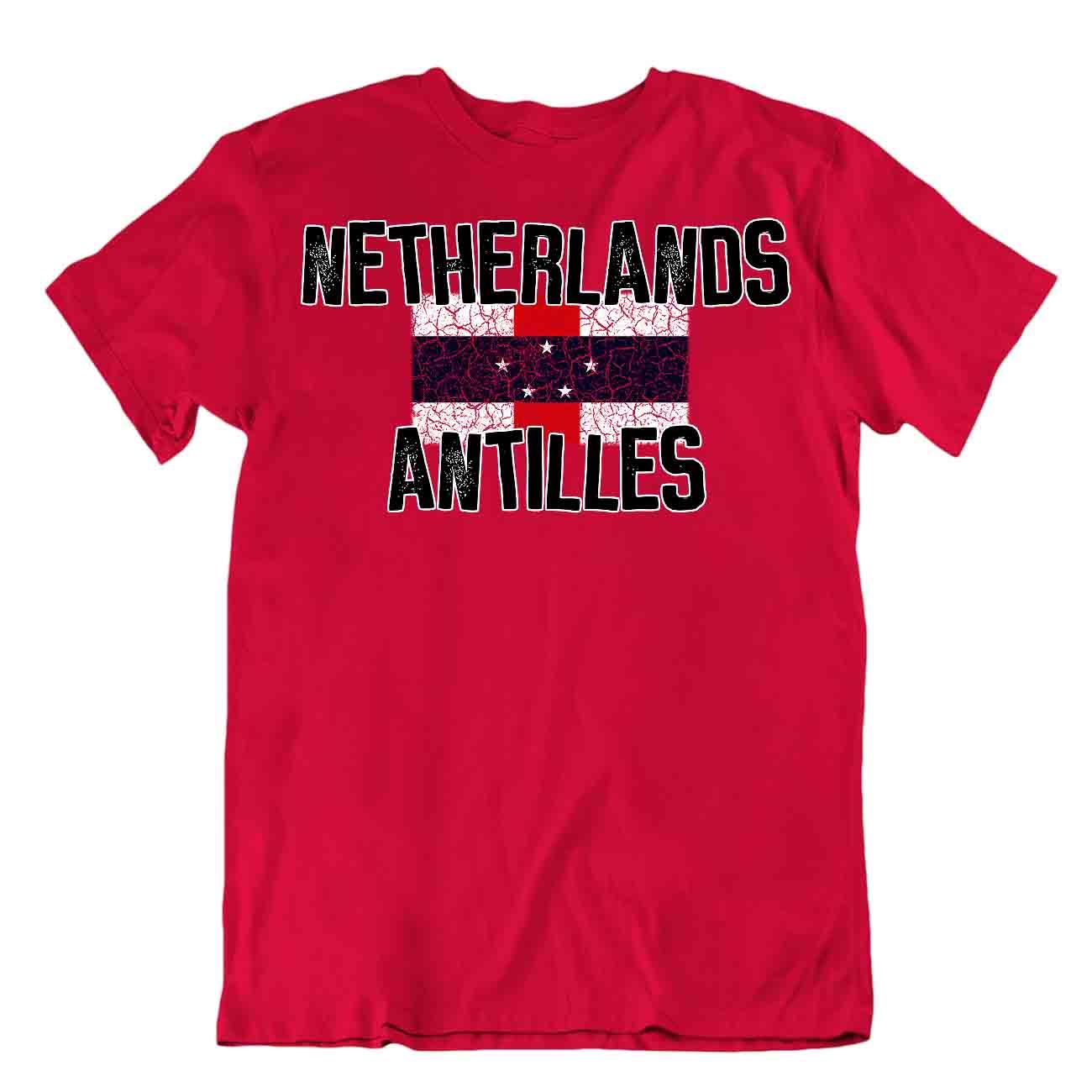 Flag T-Shirt Netherlands Antilles Fashion Country Souvenir Gift Tee Pride logo - Picture 7 of 8