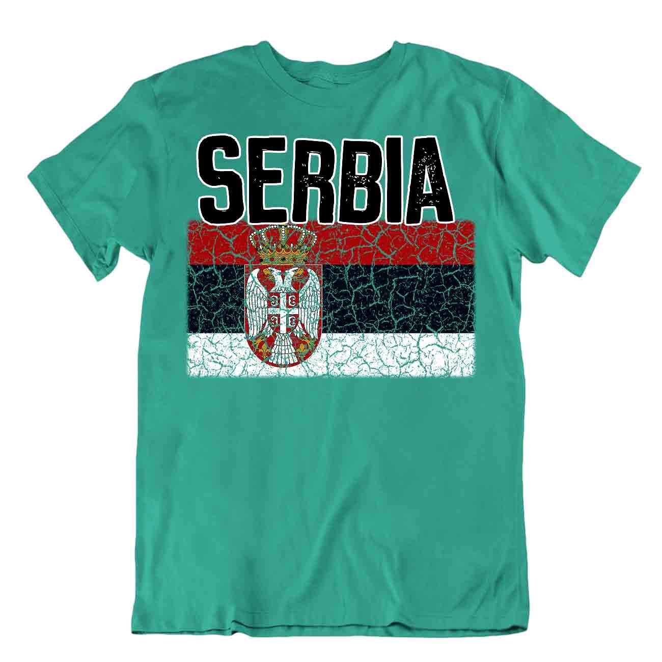 Camiseta Bandera Serbia Moda Country Souvenir Regalo Camiseta Logotipo del Orgullo - Imagen 4 de 8