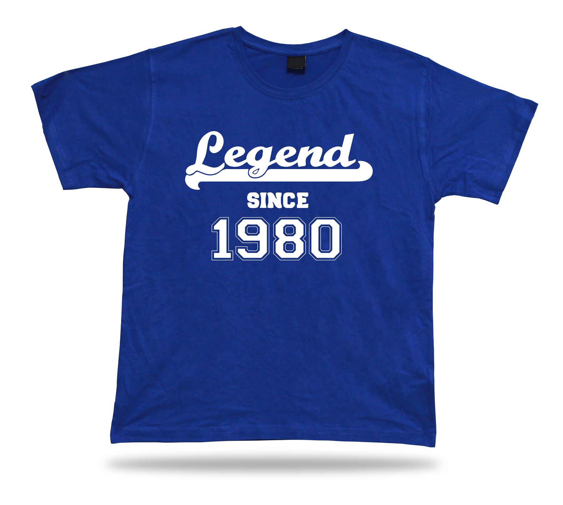 T shirt maglietta stampata leggenda dal 1980 buon compleanno idea regalo unisex - Foto 3 di 8