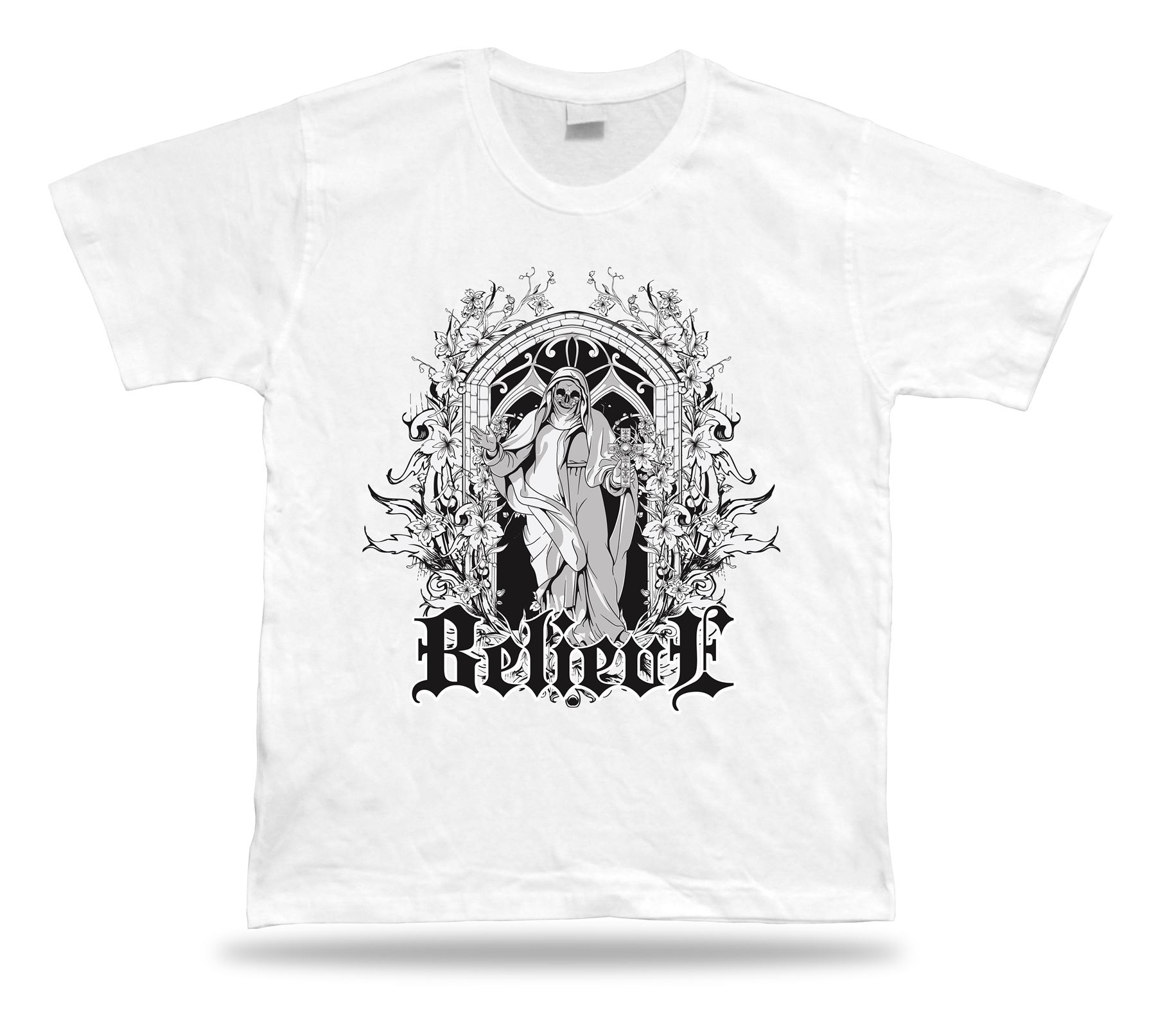 Believe Madre Tierra humor unisex camiseta ropa especial dibujos animados venta regalo - Imagen 8 de 8