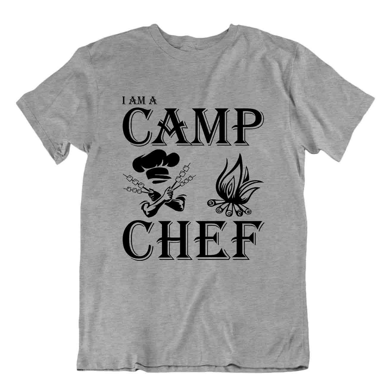 Camping Outside Trip T-Shirt Tee Cool Vintage Gift Cute Funny Outdoor Fresh Chef - Picture 5 of 8