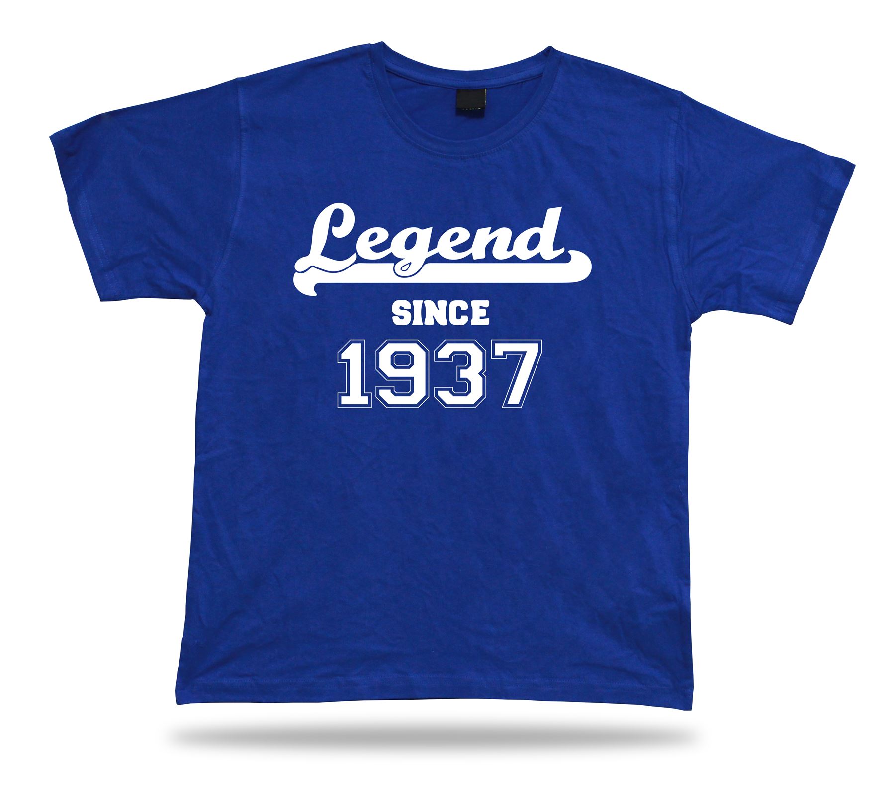 T-shirt imprimé tee Legend depuis 1937 heureux anniversaire idée cadeau unisexe - Imagen 3 de 8