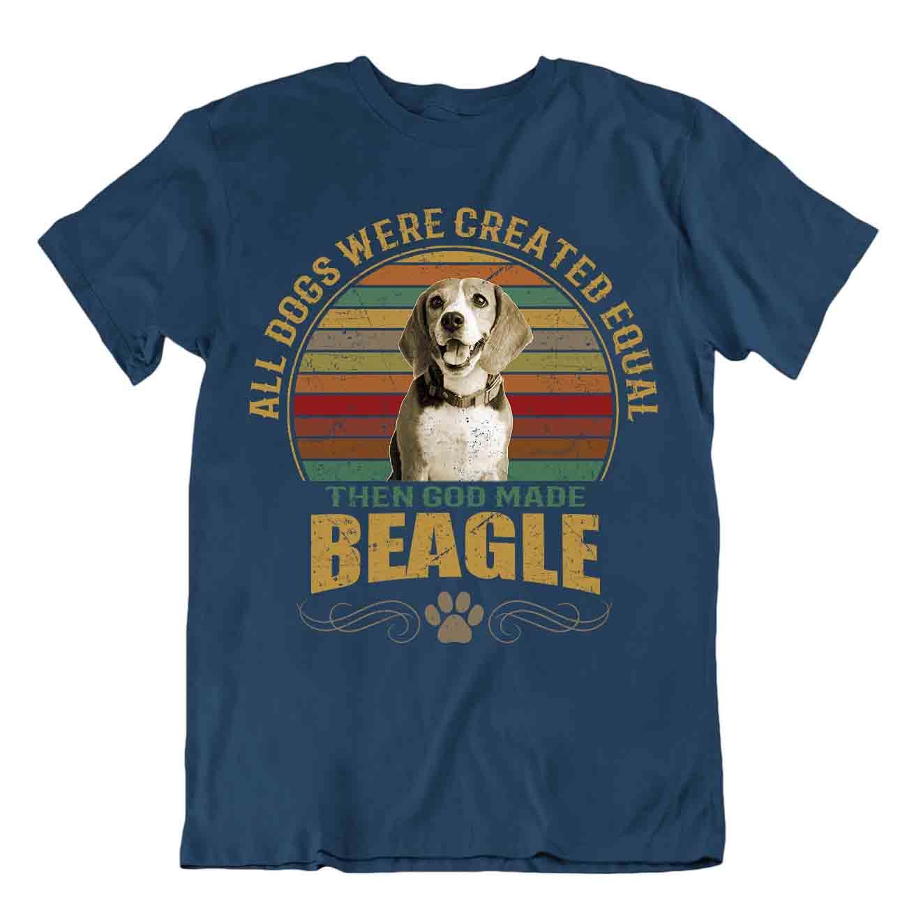 Beagle Dog T-Shirt Cooles Geschenk für Hunde Tierliebhaber Vintage bester Freund - Bild 6 von 8