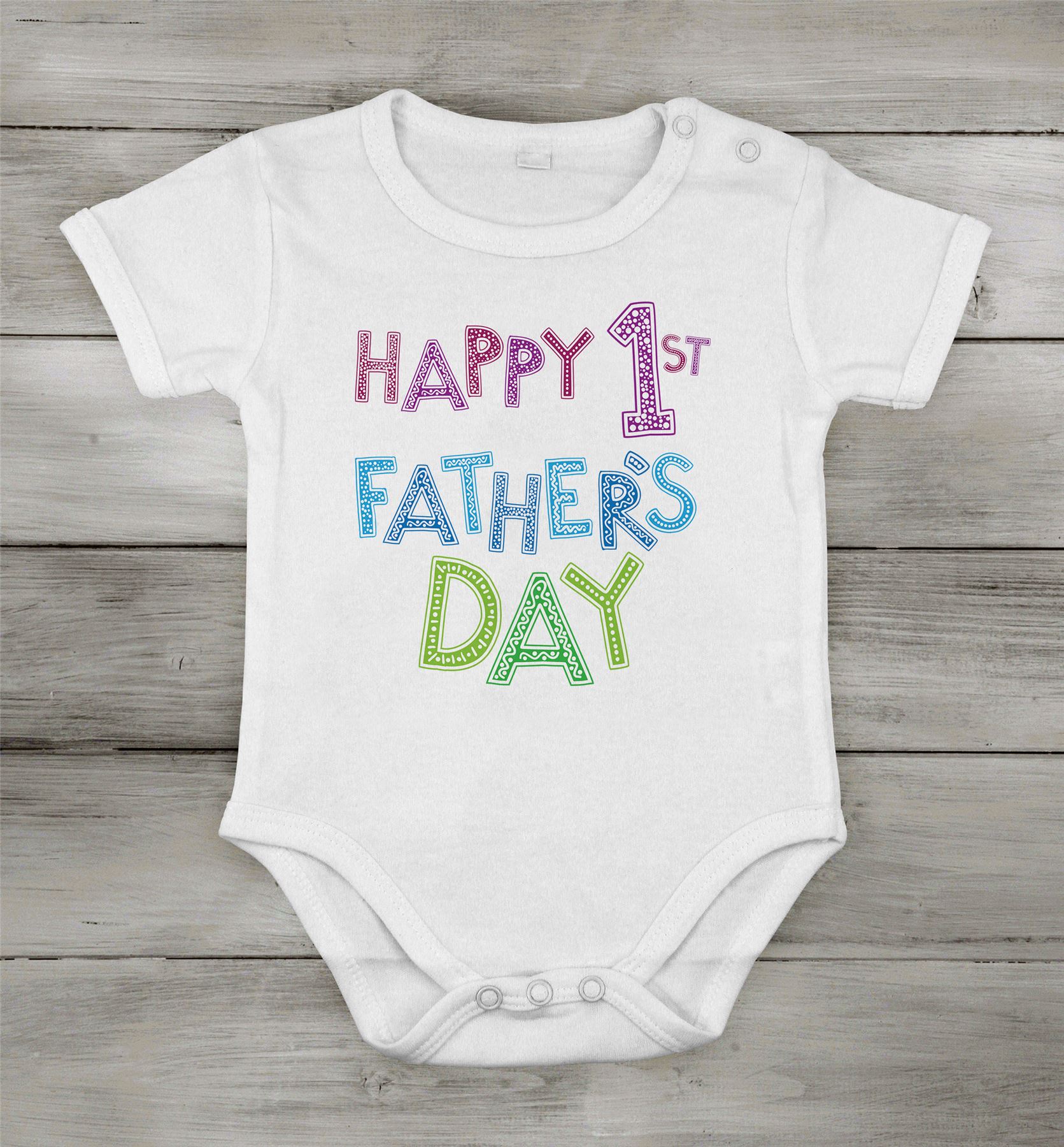 Babygrow happy primer día de los padres Mono Recién nacido bebé especial Ducha regalo - Imagen 5 de 5