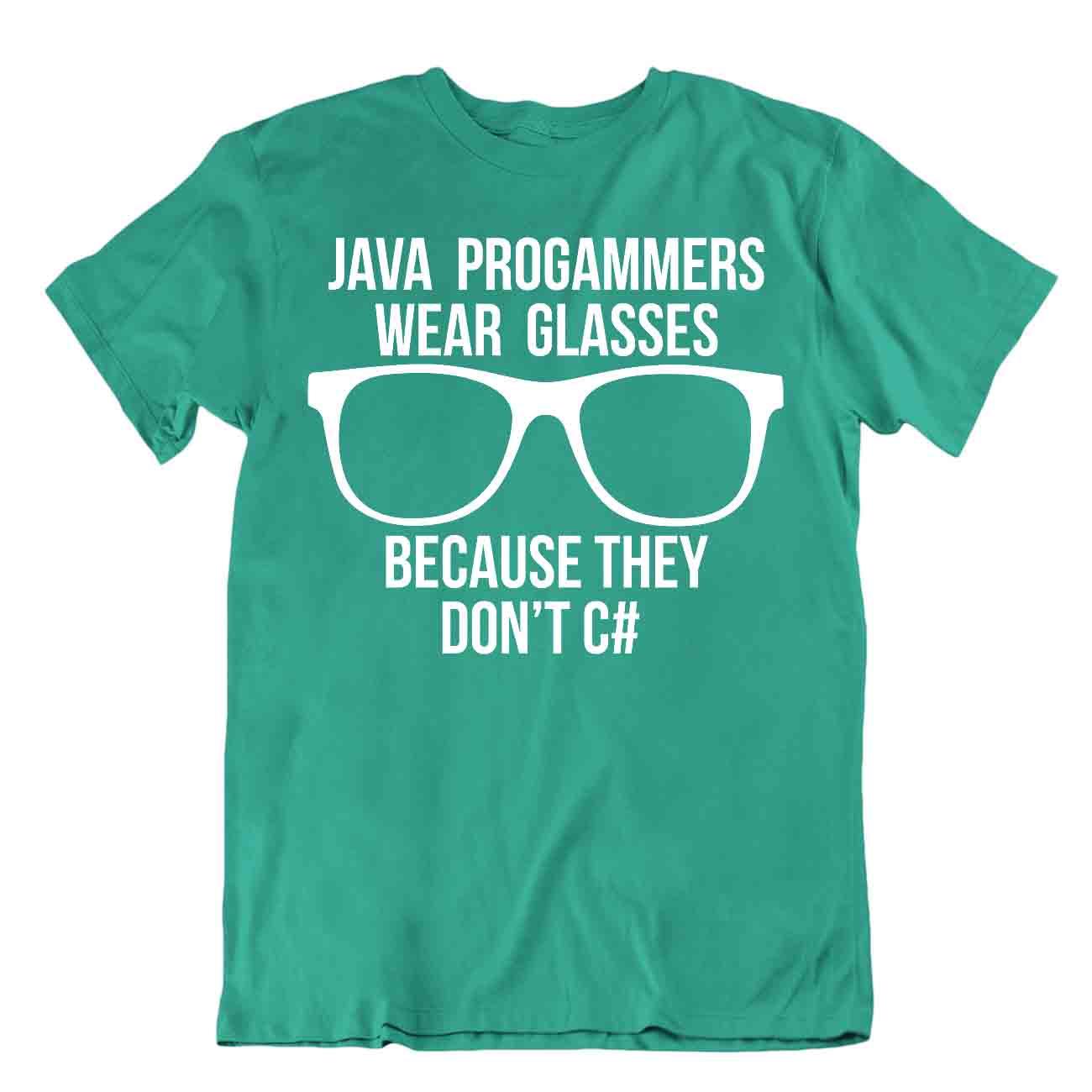 Java Progammers Tshirt Funny C# Tee Casual Smart Geek T_shirt - Picture 4 of 8