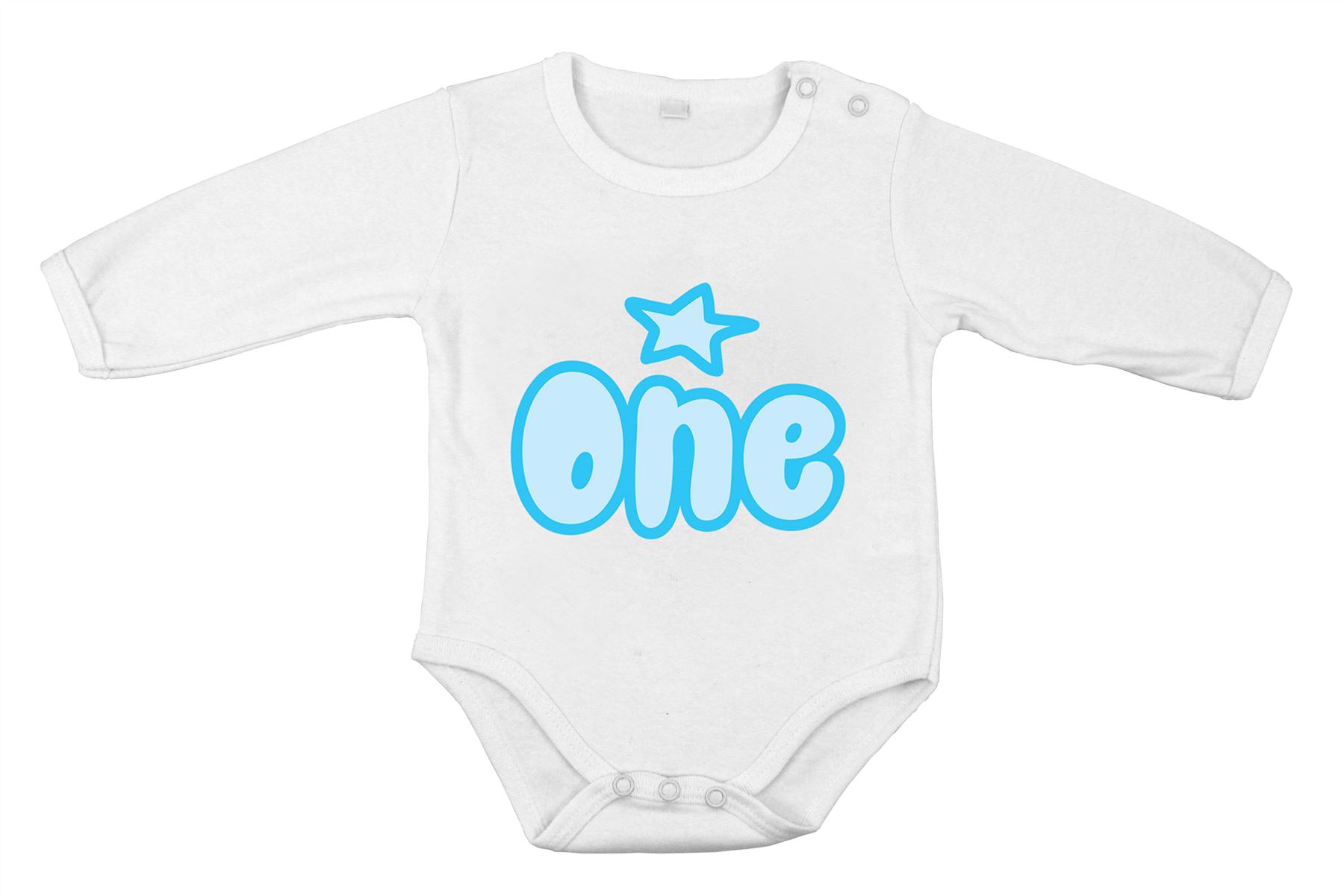 My 1st First Birthday Kid Present Babygrow Newborn Romper Body boy vest onepiece - Bild 2 von 5