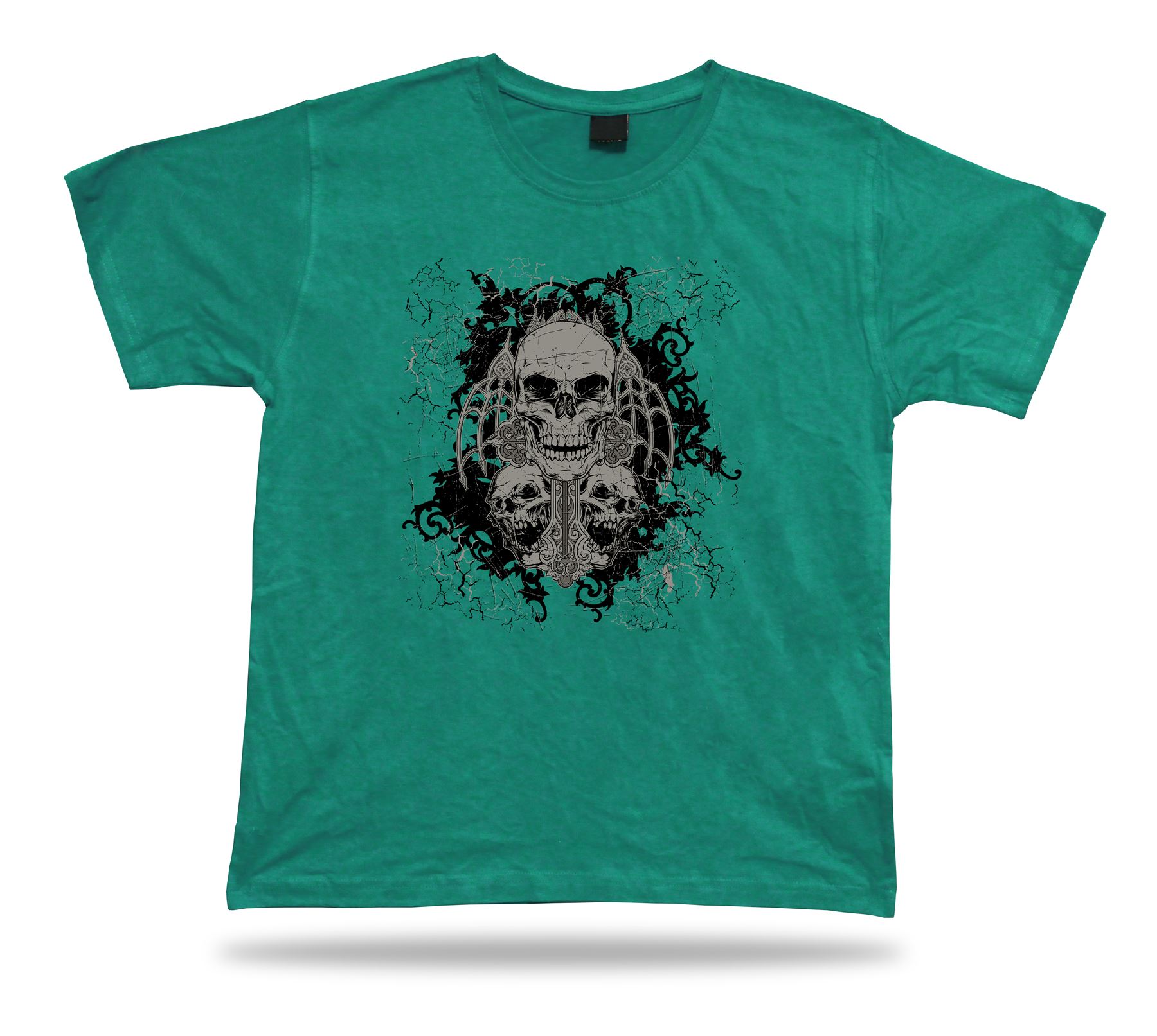 Tshirt Tee Shirt Birthday Gift Idea No Faith Skull Death Gothic Creepy Weird - Picture 4 of 8