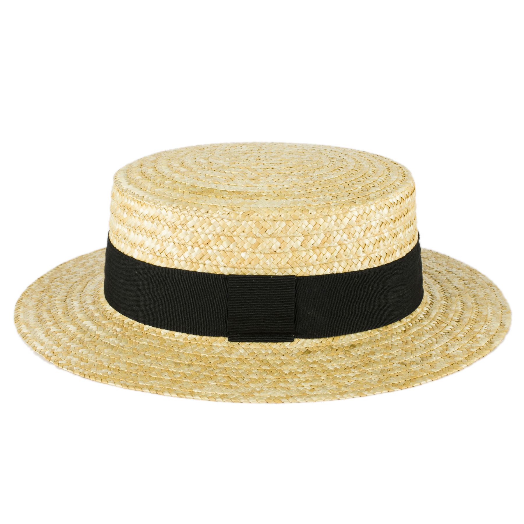 ZAKIRA Straw Boater Hat Handmade in 