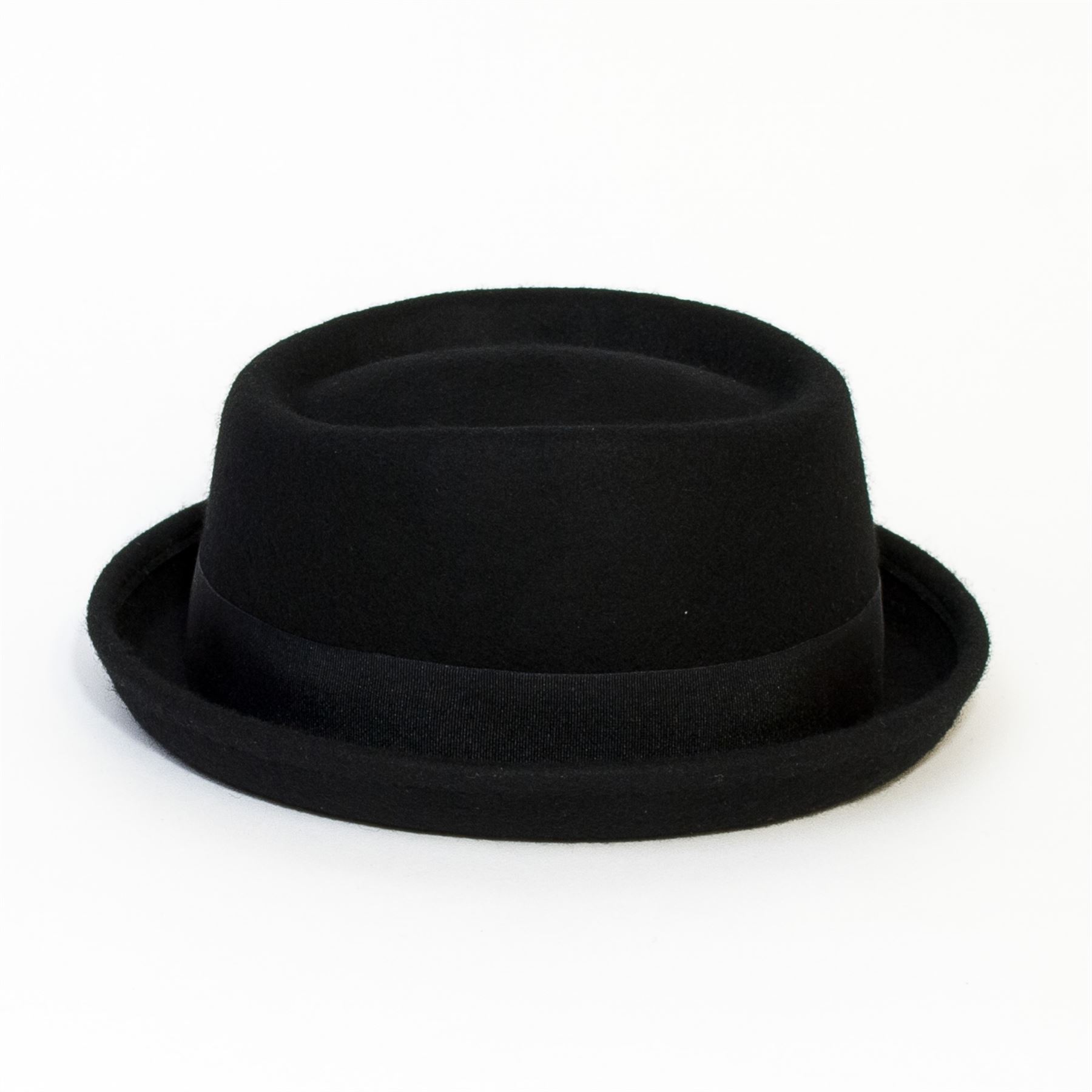 Plain Band Casual Pork Pie Hat