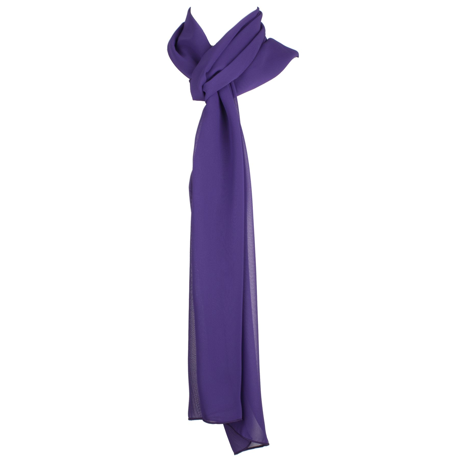 Coprispalle Sciarpa Elegante Blu Navy Chiffon Scialle