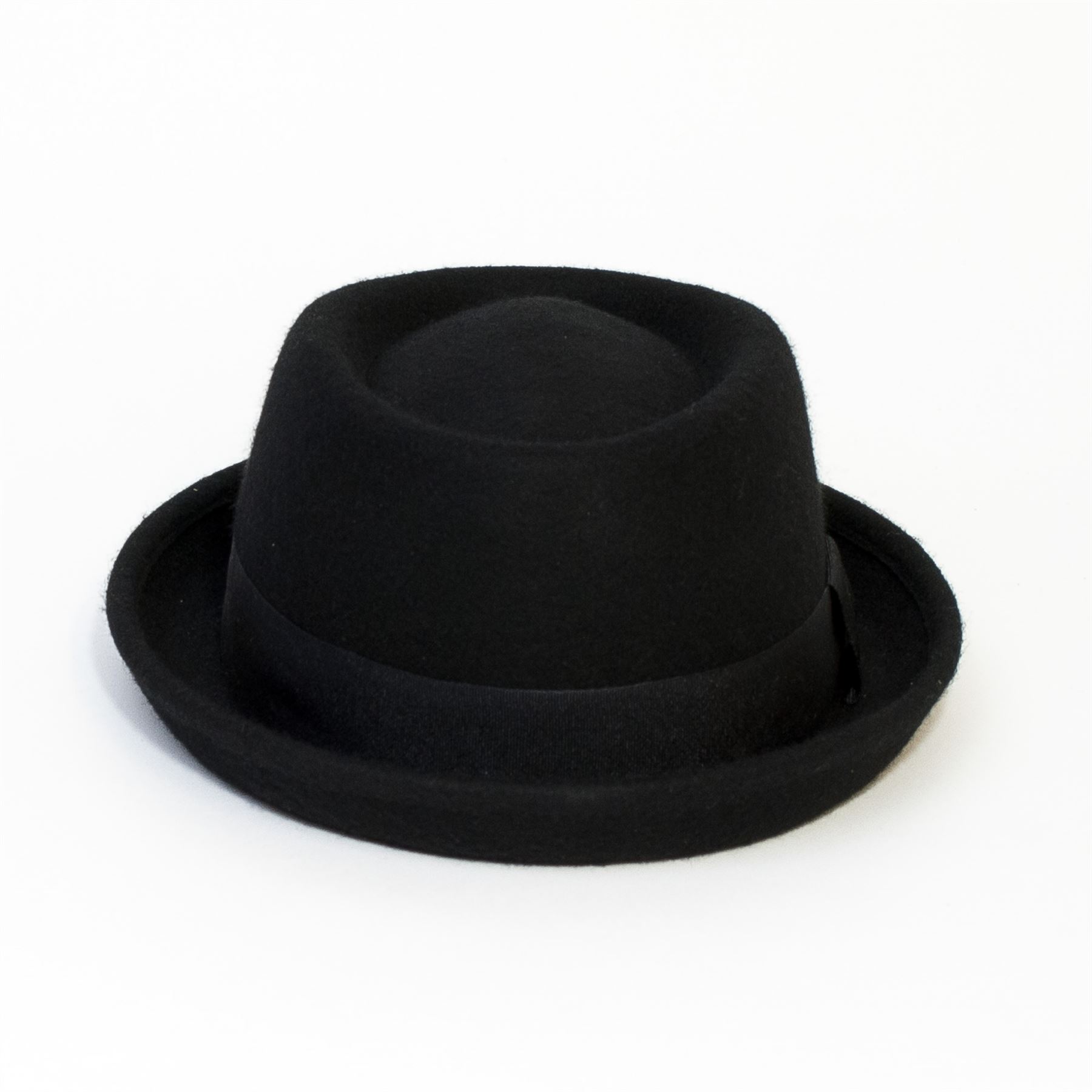 Plain Band Casual Pork Pie Hat