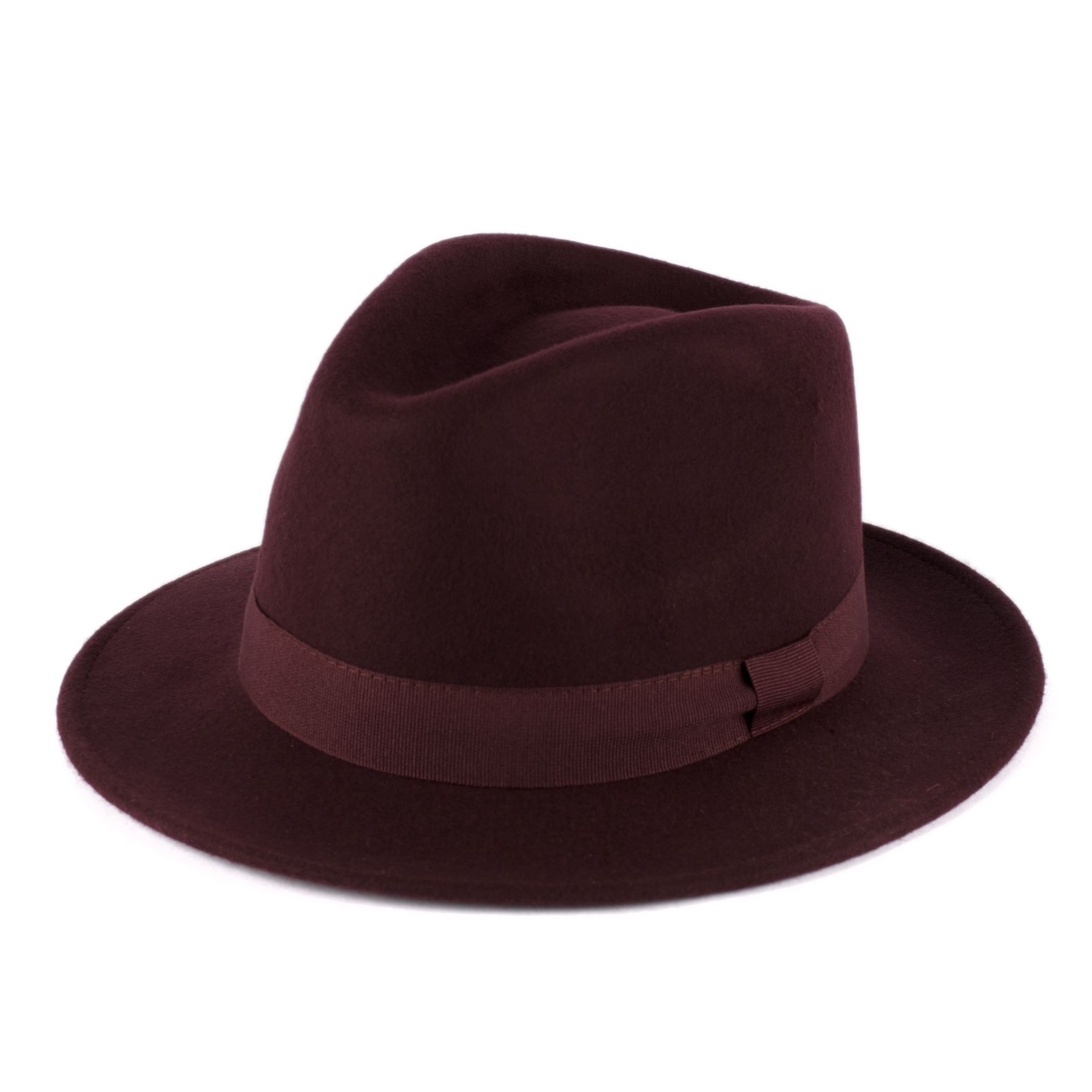 Cappello Fedora In Lana Schiacciabile - Stile Pork Pie Vintage, Unisex, Taglia M - Foto 4