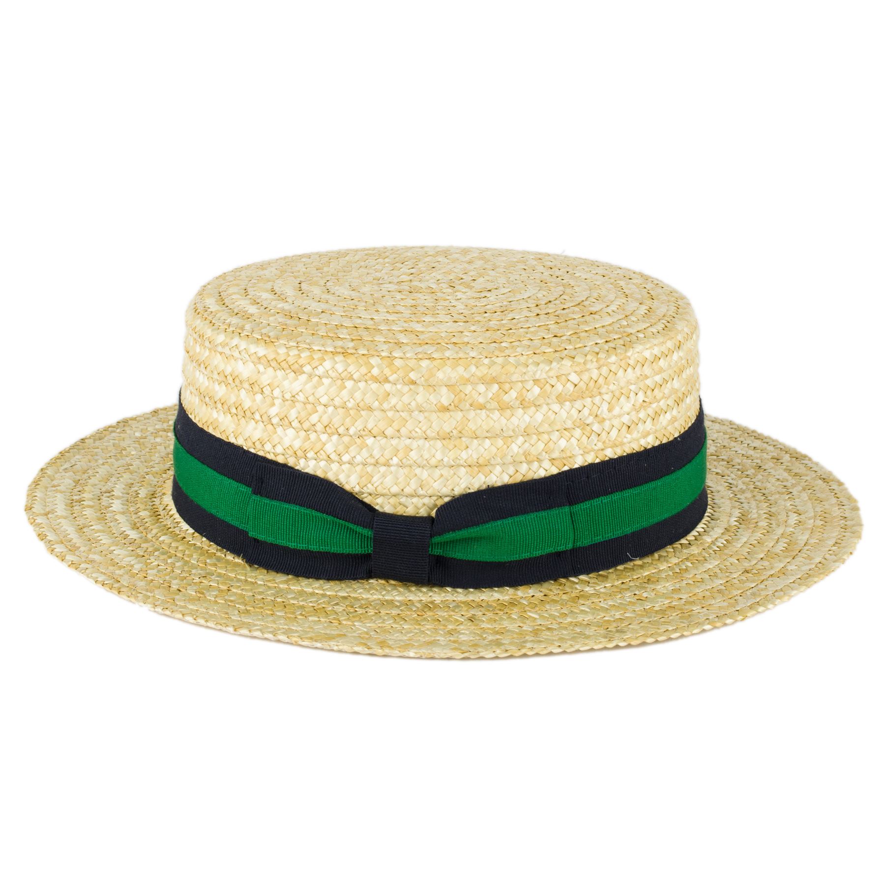 ZAKIRA Straw Boater Hat Handmade in 