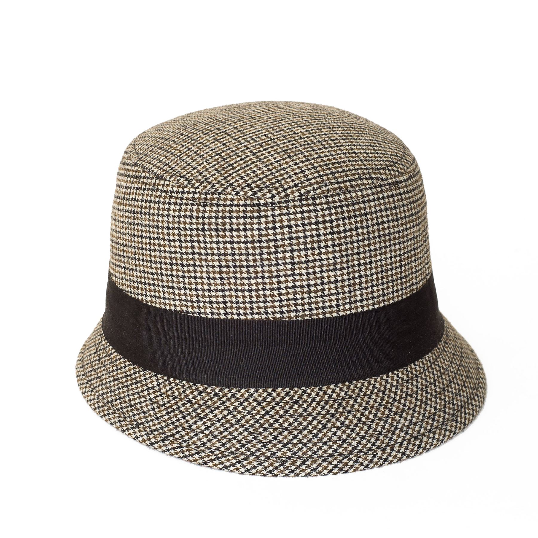 Dogtooth Pattern Cloche-Bucket Hat | eBay