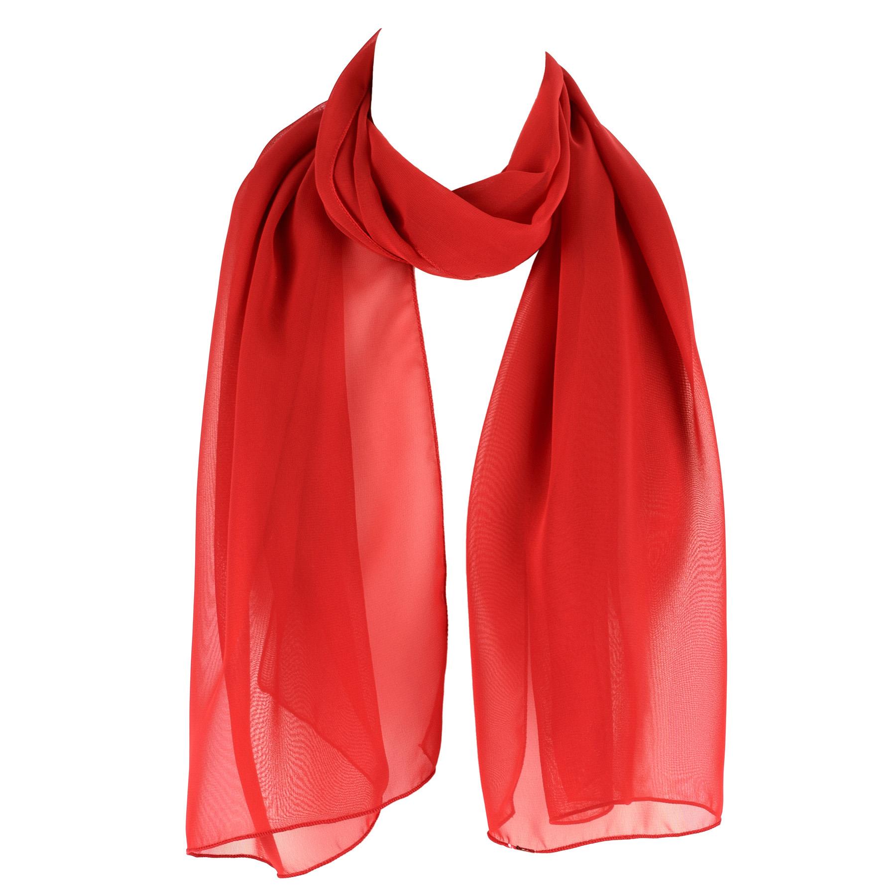 Classic Elegant Plain Chiffon Ladies Scarf eBay