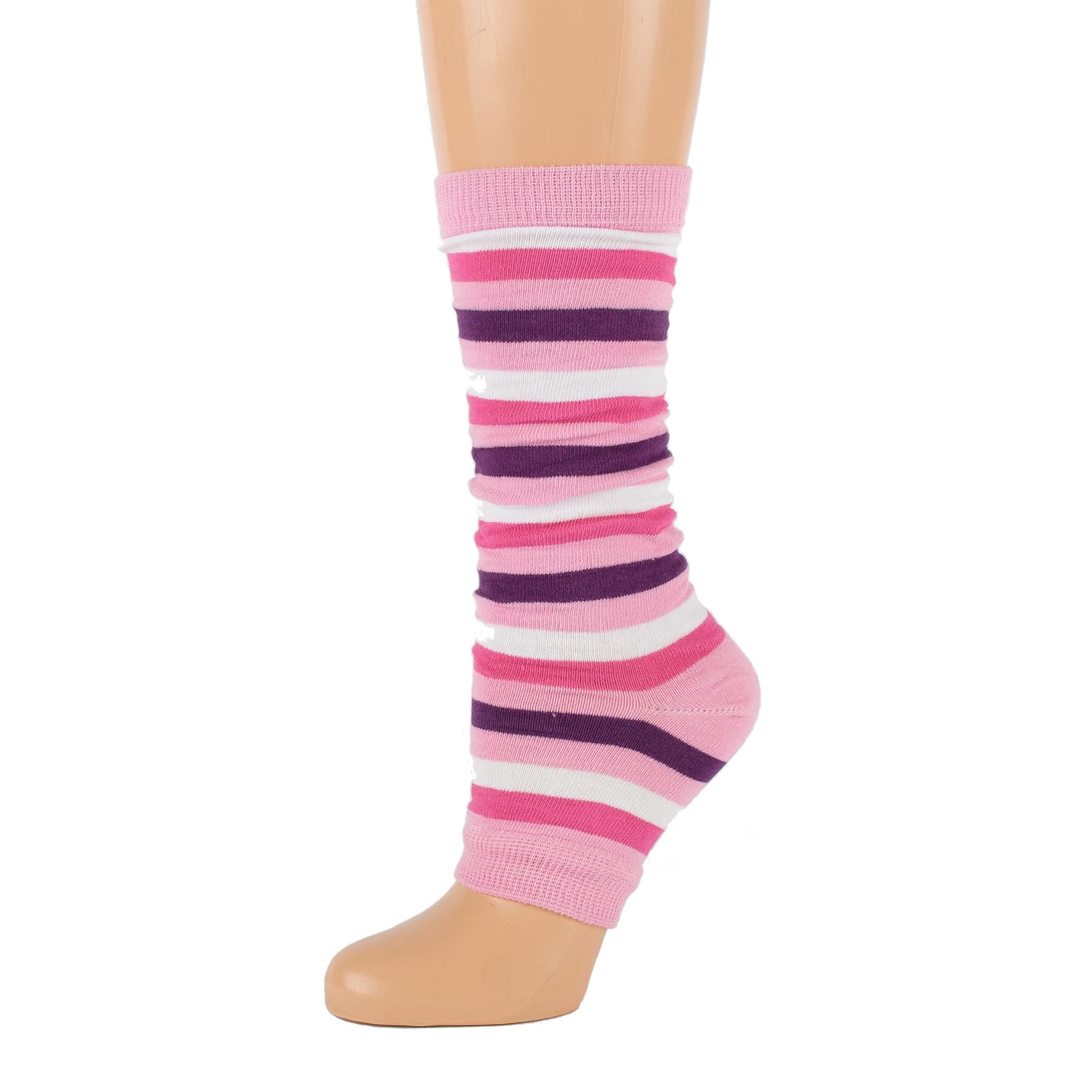 Striped Toeless Socks Leg Warmers