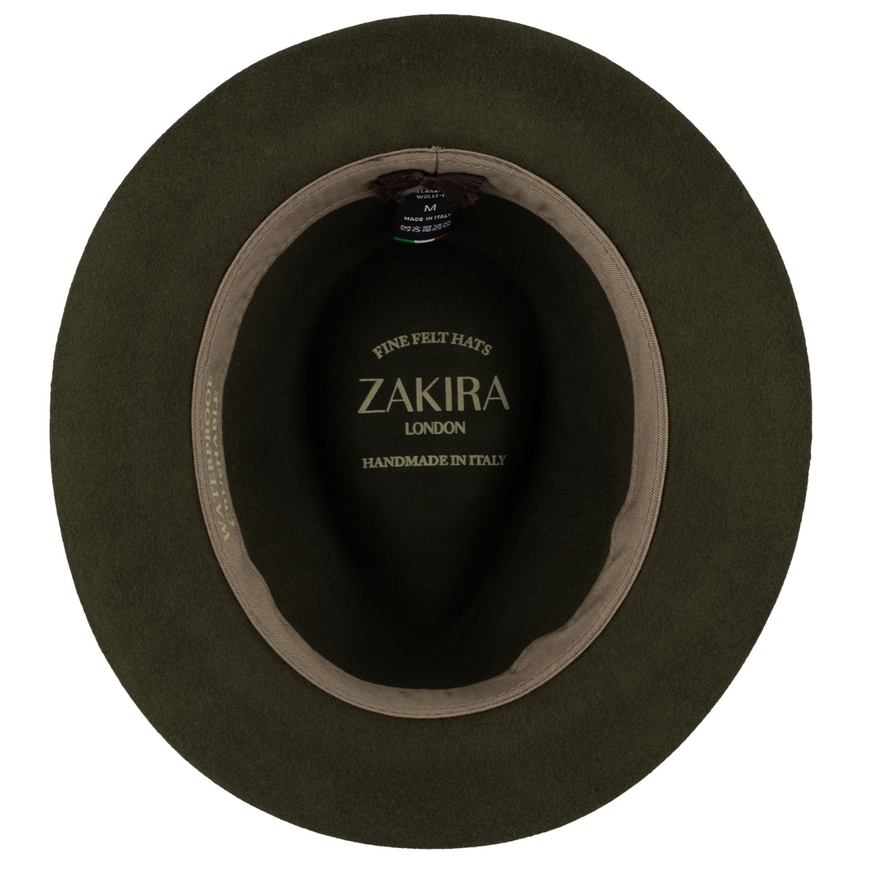Handmade in Italy ZAKIRA Medium Brim Fedora Hat in Finest Crushable Wool Felt Handmade in Italy ZAKIRA Medium Brim Fedora Hat in Finest Crushable Wool Felt