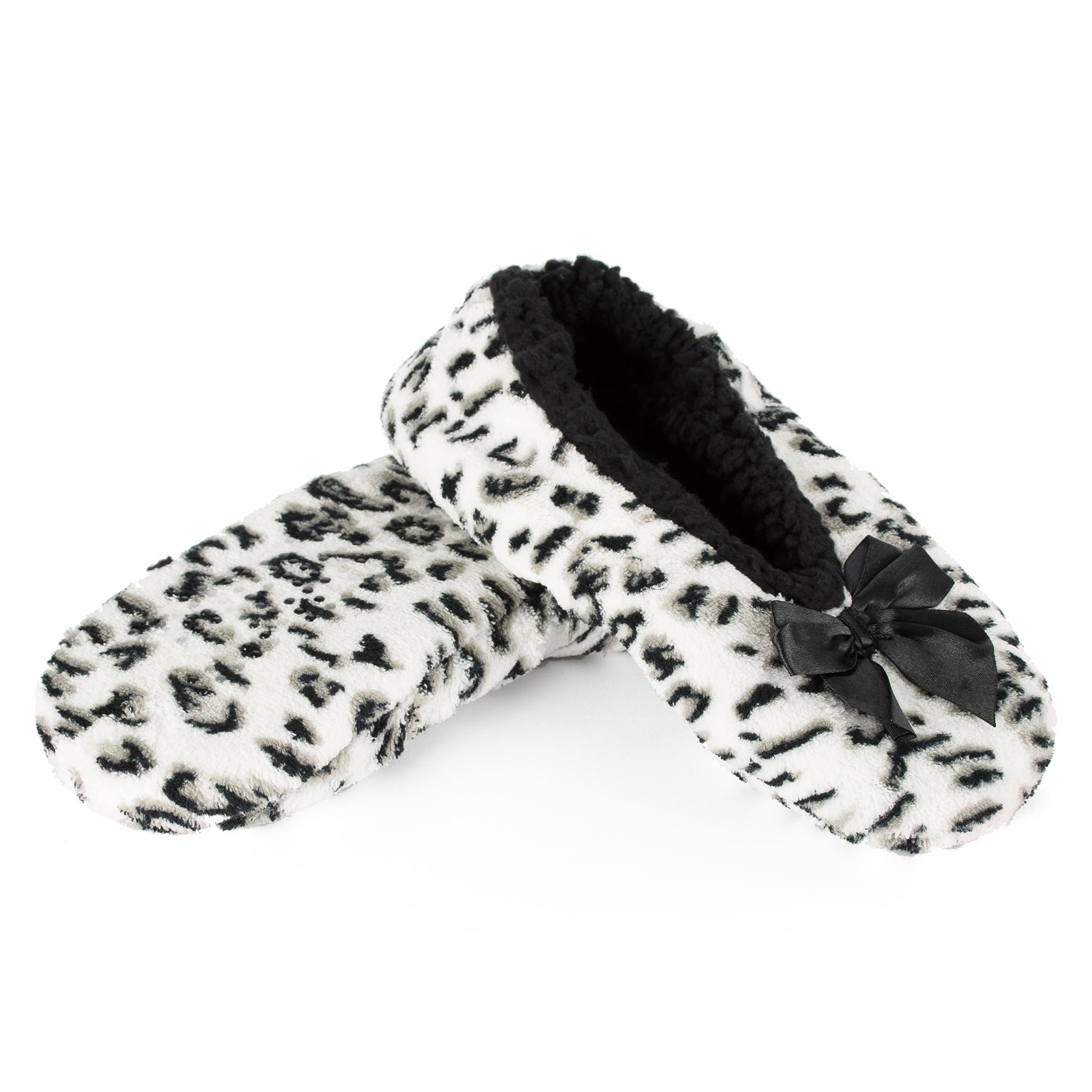 Indoor Slippers with Gripper Sole, Animal Pattern eBay