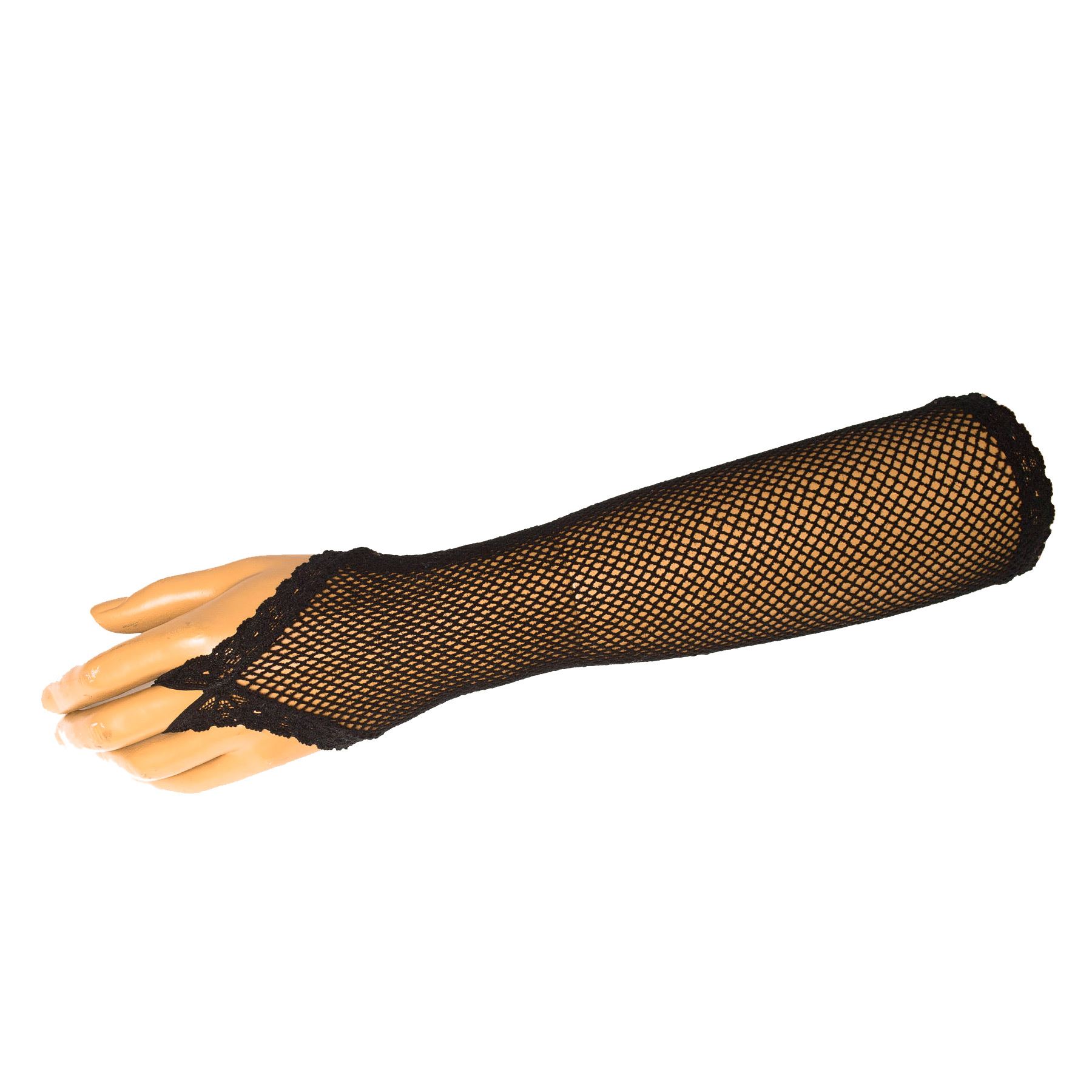 Long Black Ladies Fingerless Gloves Fancy Dress Party Gloves eBay