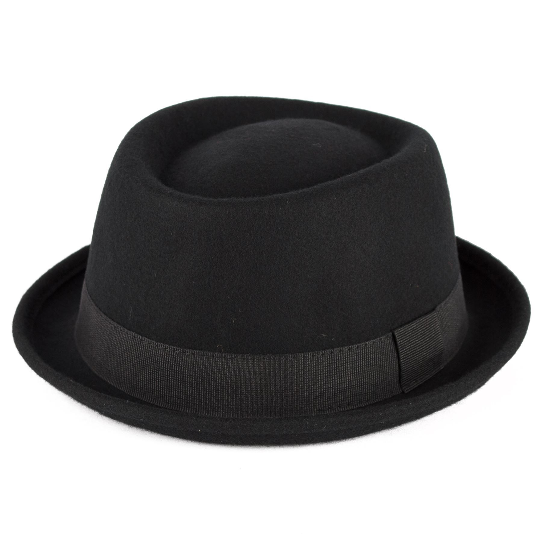 100 Wool Pork Pie Hat with Grosgrain Band Handmade in Italy eBay