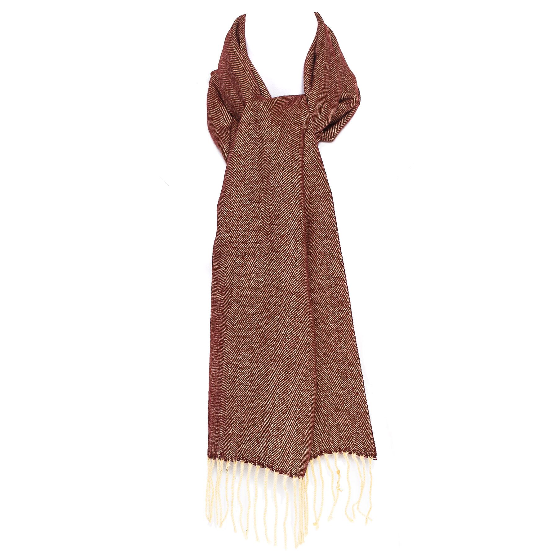 Luxury Unisex Winter Scarf with Herringbone Pattern Luxury Unisex Winter Scarf with Herringbone Pattern