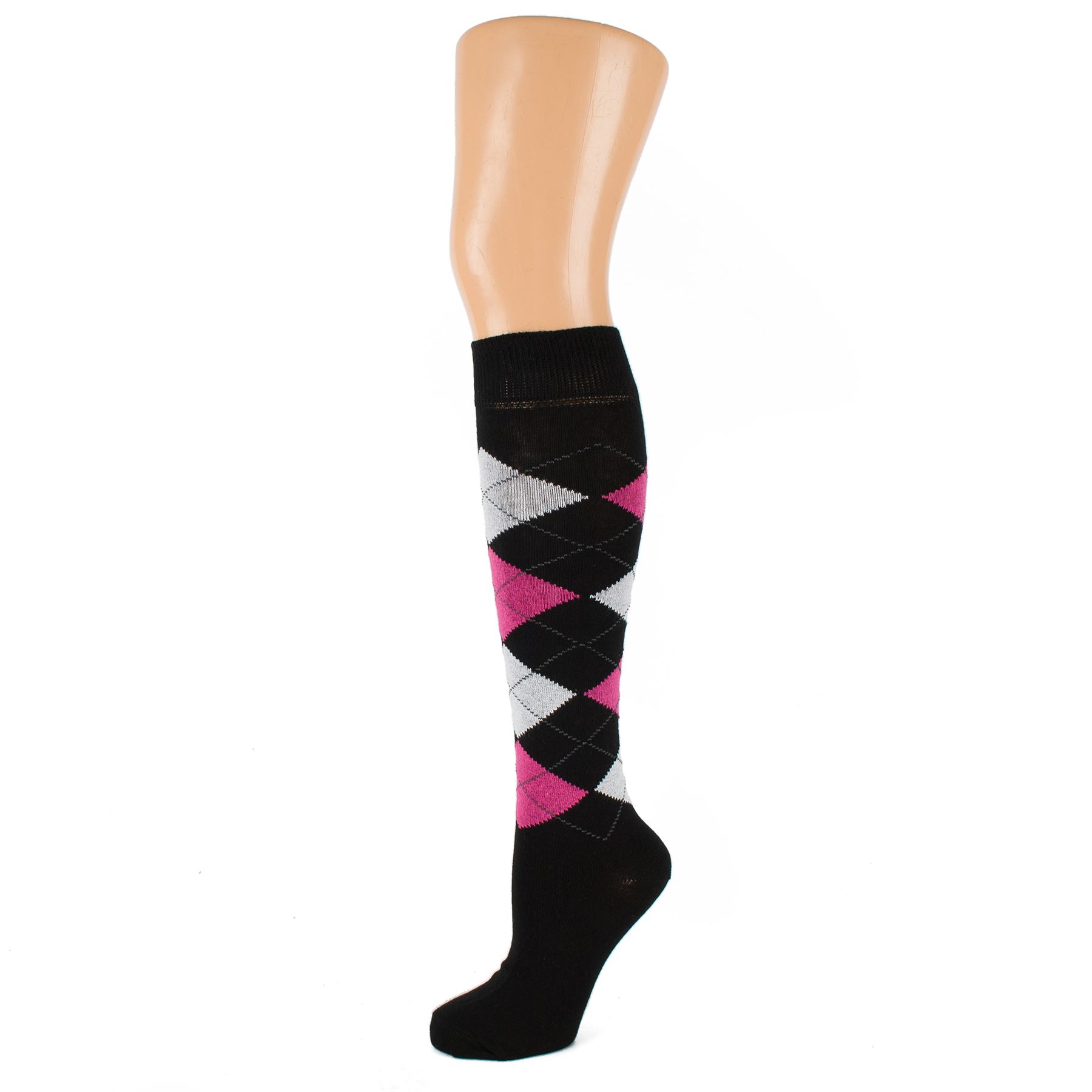 Argyle Design Knee High Socks eBay