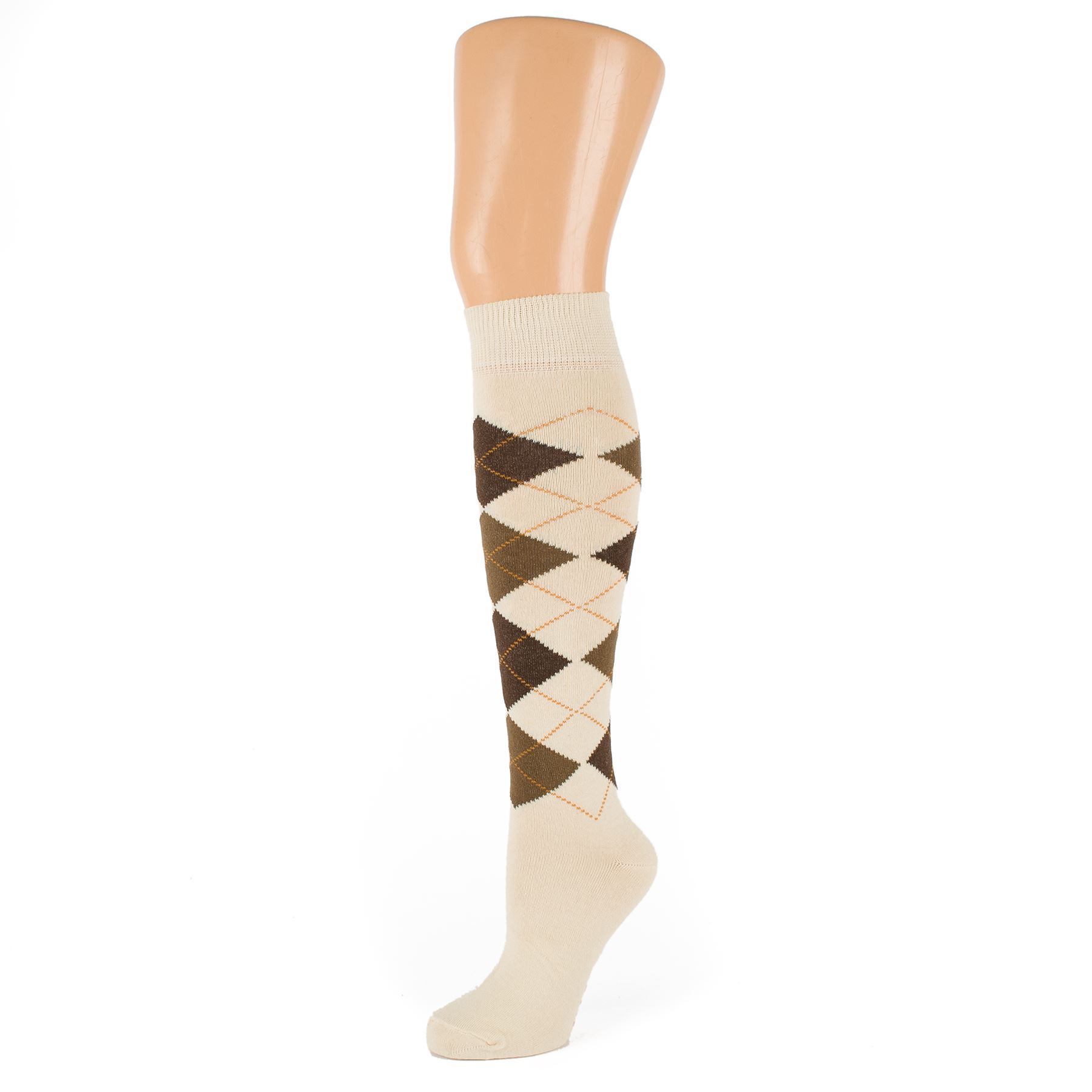 Argyle Design Knee High Socks eBay