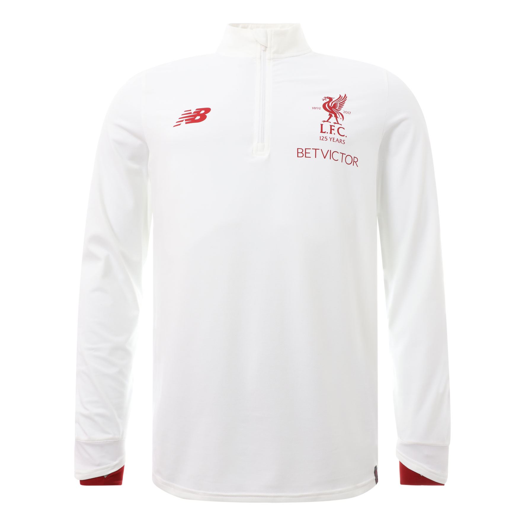 white liverpool training top