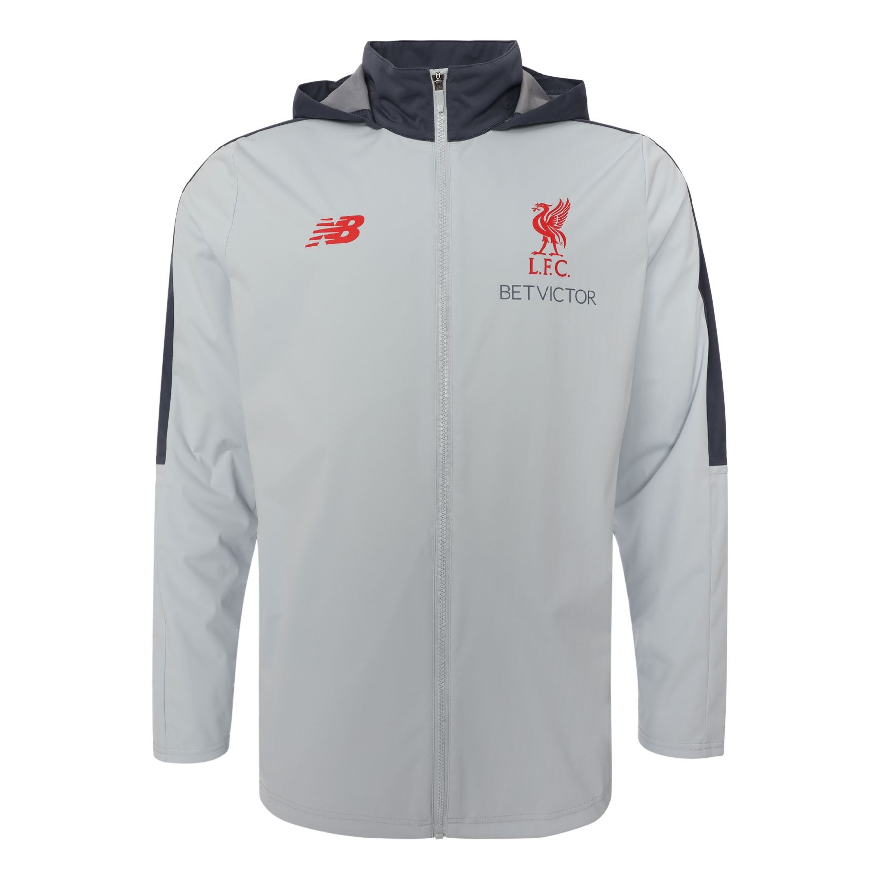 liverpool white training jacket