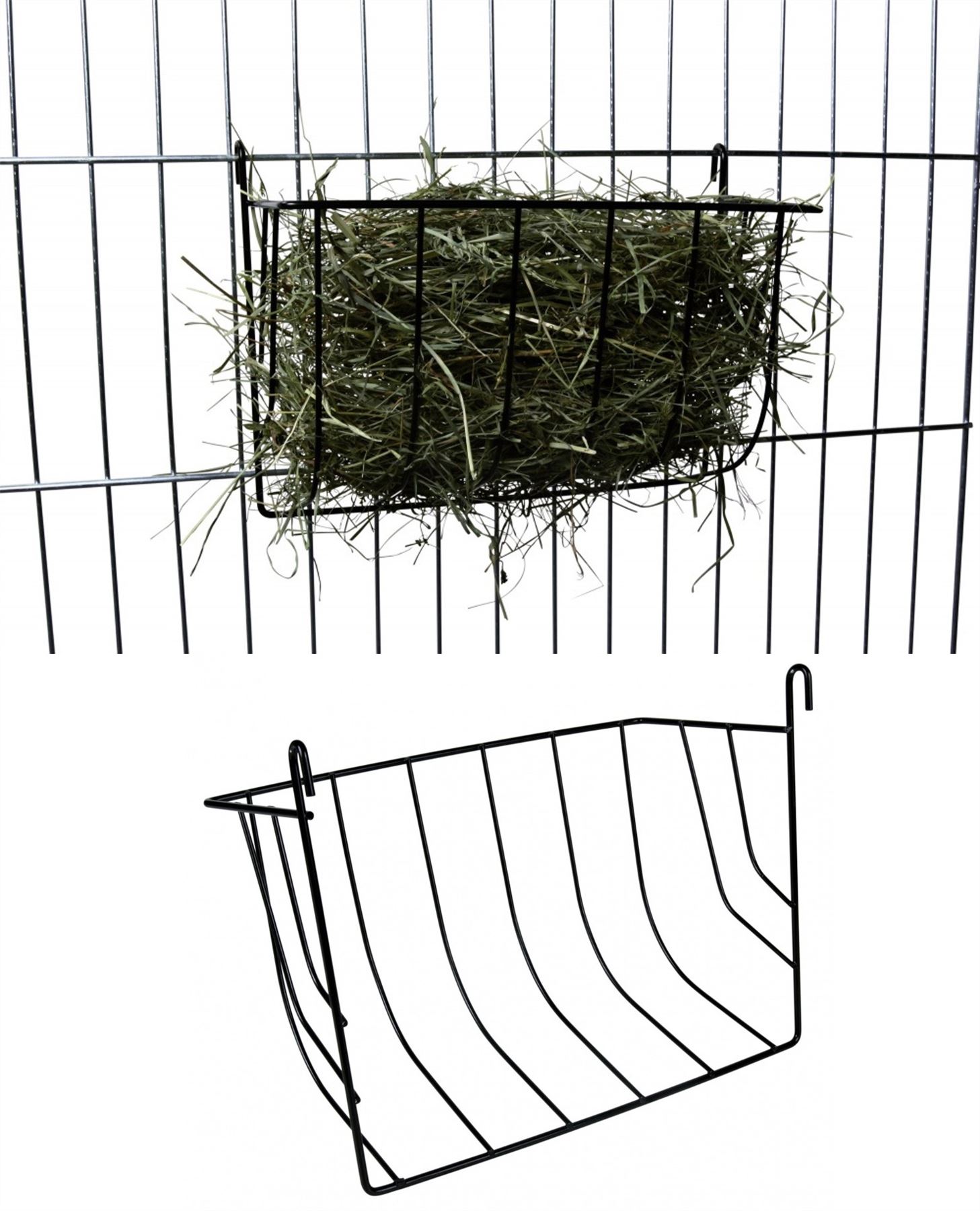 Metal Hanging Hay Lettuce Grass Manger Rack Feeder Rabbit Guinea Pig