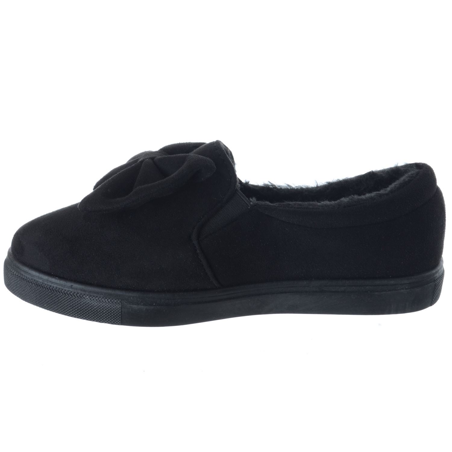 fur lined slip on trainers