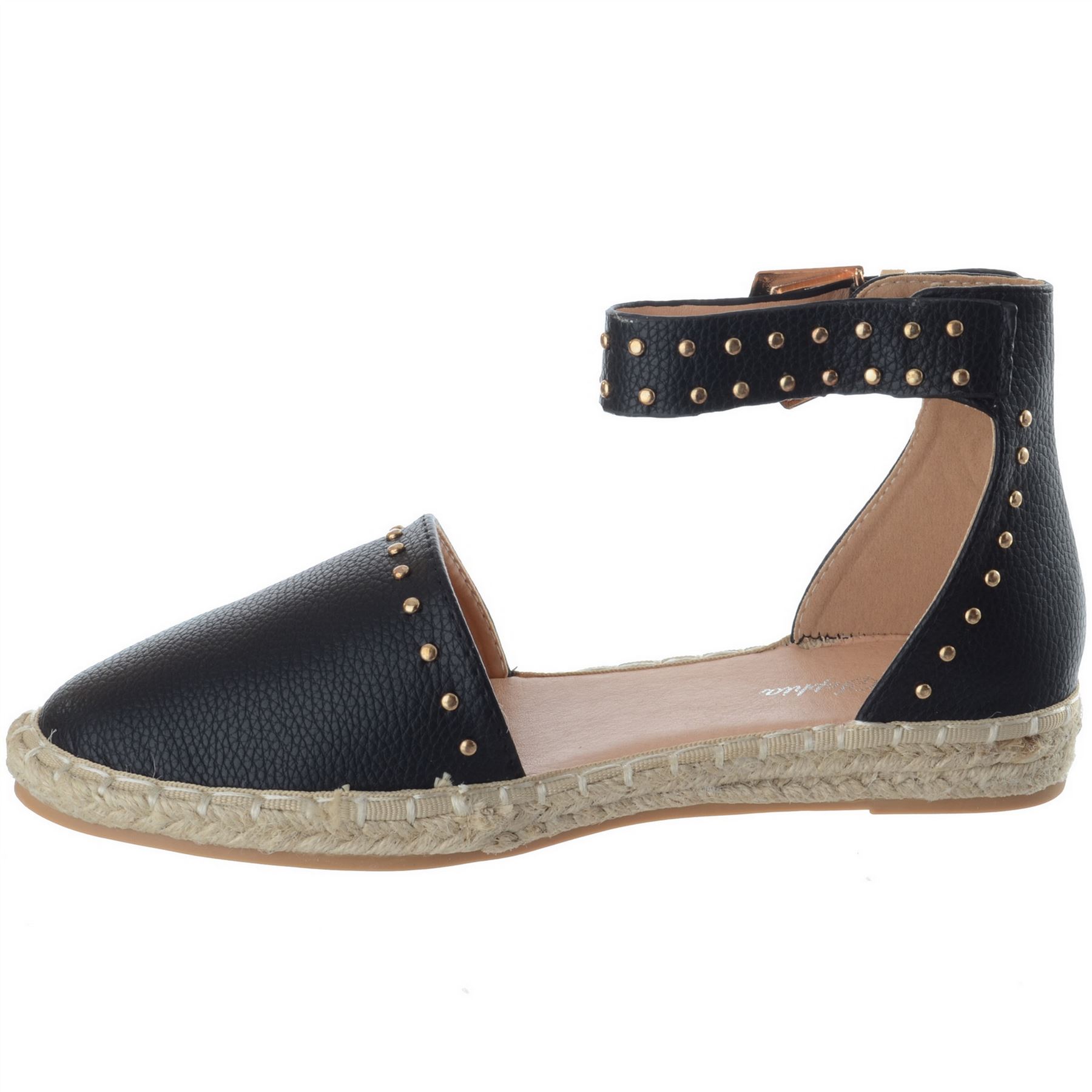 studded espadrille flats