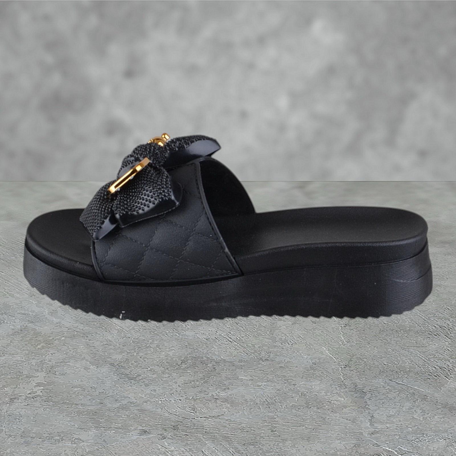 WOMENS LADIES SLIP ON LOW WEDGE HEEL SUMMER SLIDERS FLIP FLOPS SANDALS SIZE - Picture 4 of 7