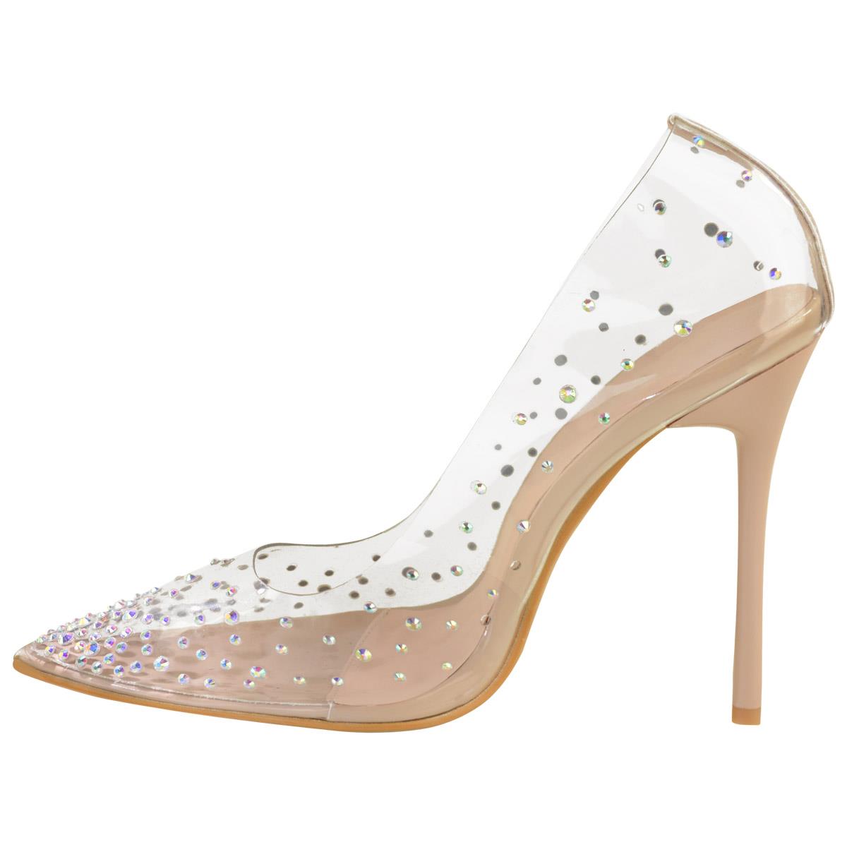 perspex stiletto heels