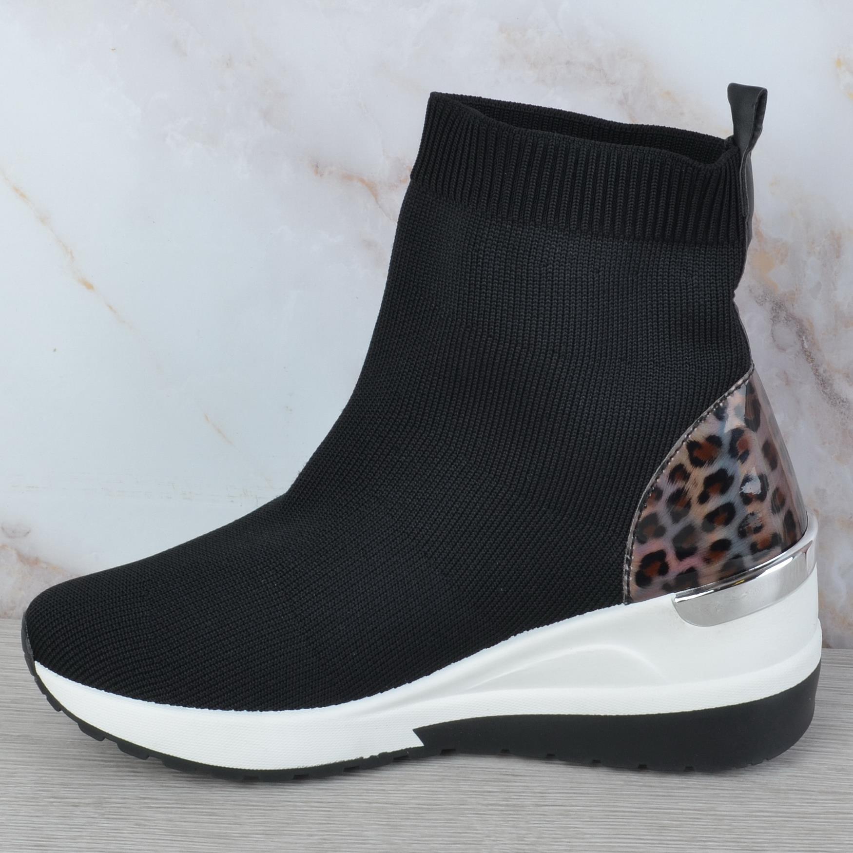 pull on sock trainers womens