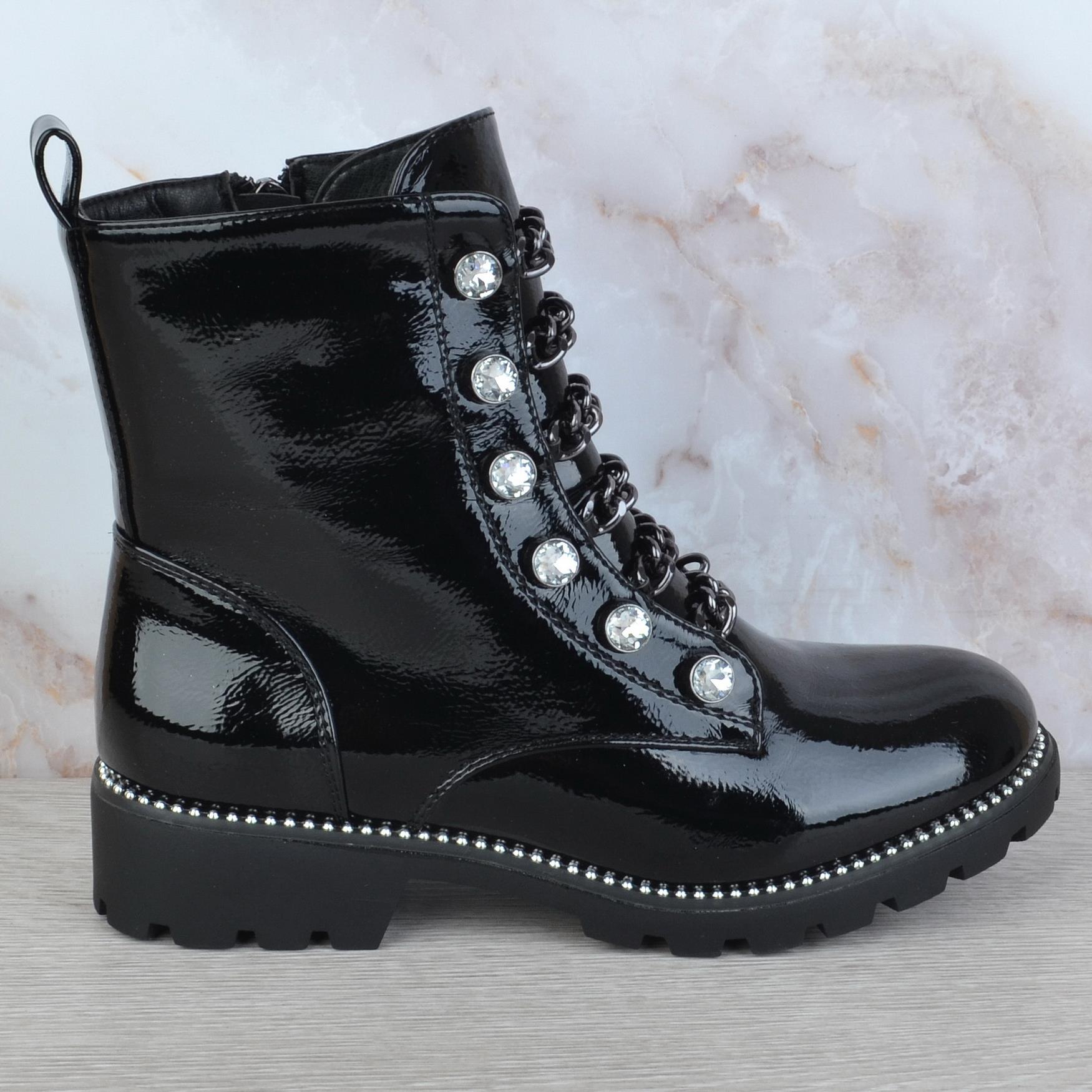 low heel chunky boots