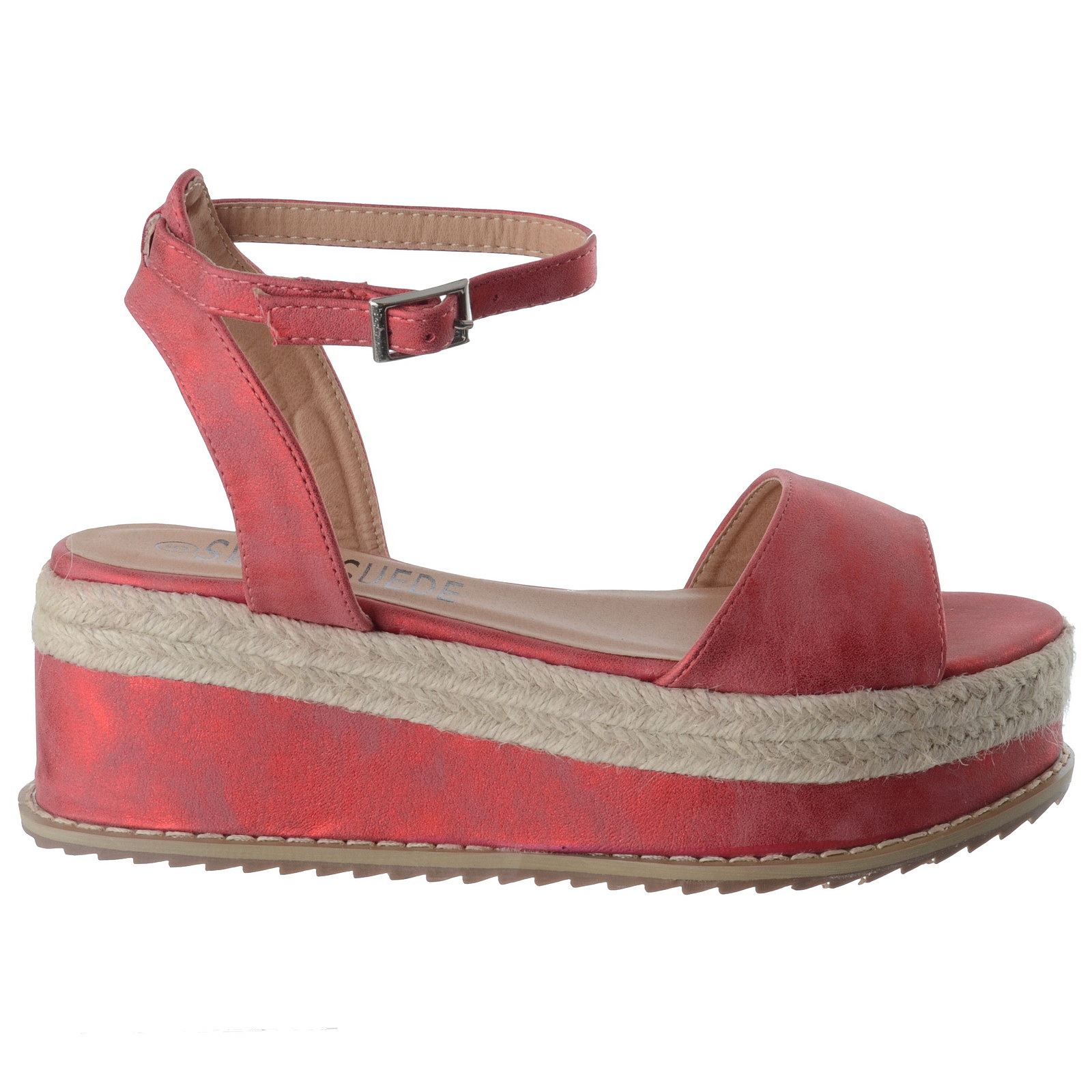WOMENS LADIES GLADIATOR Espadrille Ankle Strap Platform Wedge Sandals Shoes Size $18.45 - PicClick