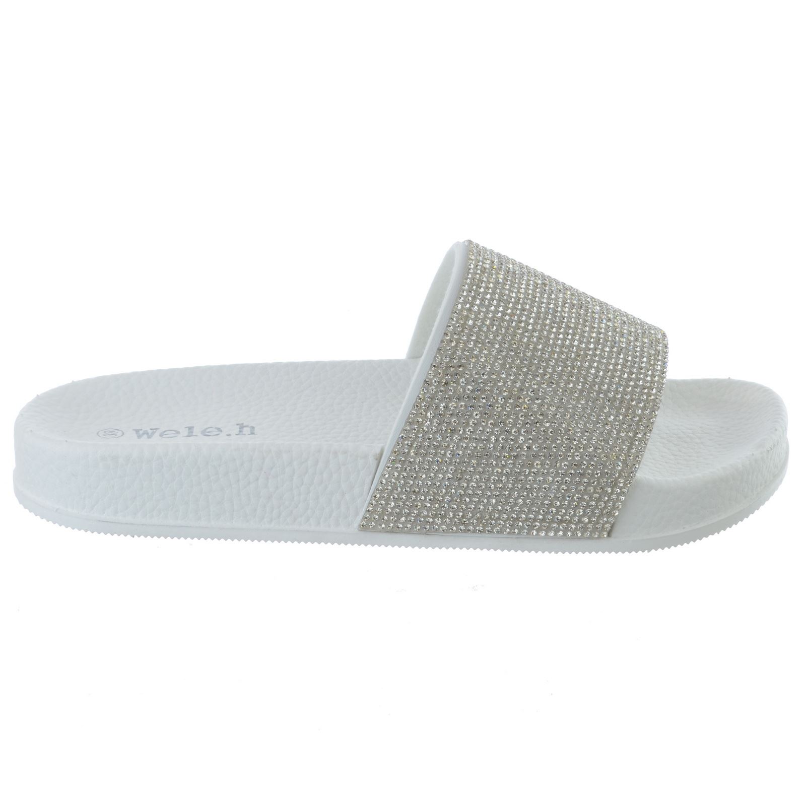 Girls Slip On Slippers Bow Sliders Kids Comfy Rubber Open Toe Mules Sandals New | eBay