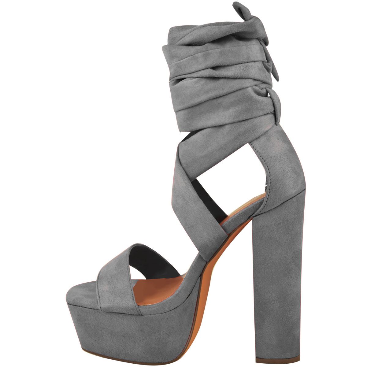 tie up block sandals
