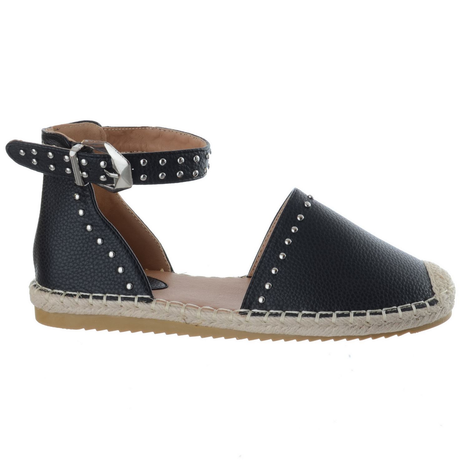 ankle strap studded sandals