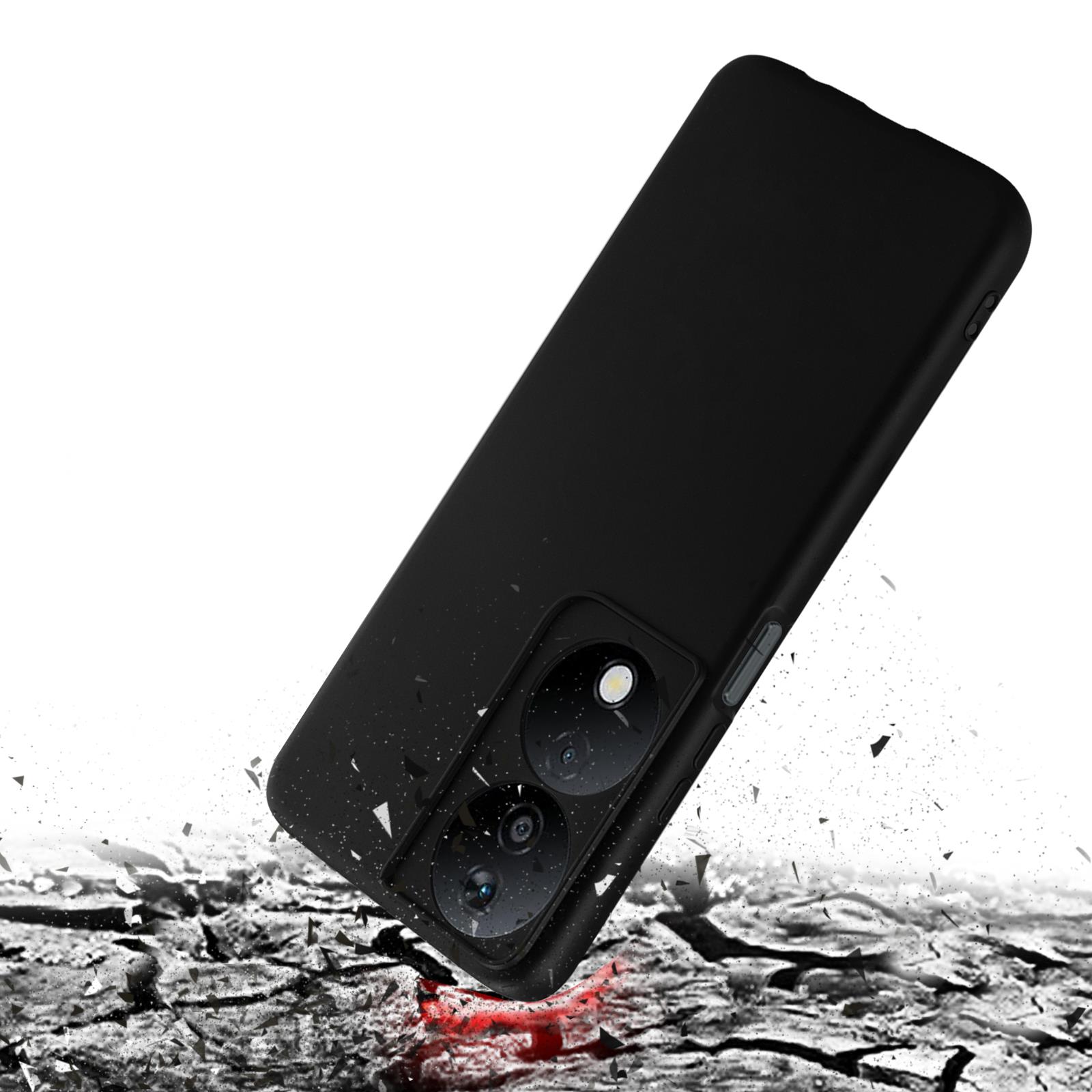 Custodia TesRank Per Honor X7b - Cover Sottile In TPU Morbido, Anti-Caduta, Anti-Giallo, Colore Nero - 5