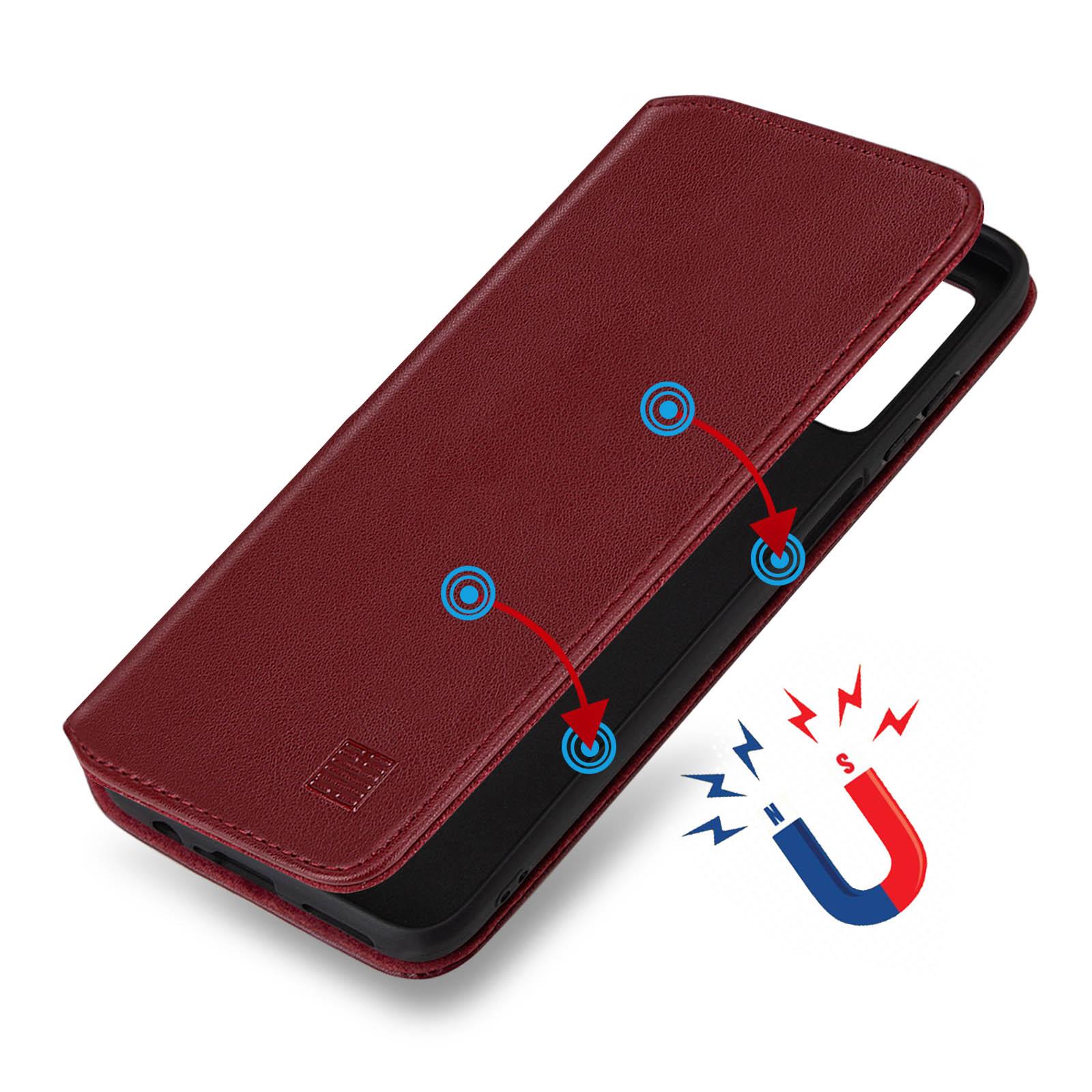 Case Cover For Motorola Moto G53 G54 G84 - Real Leather Book Wallet Flip - Picture 35 of 59