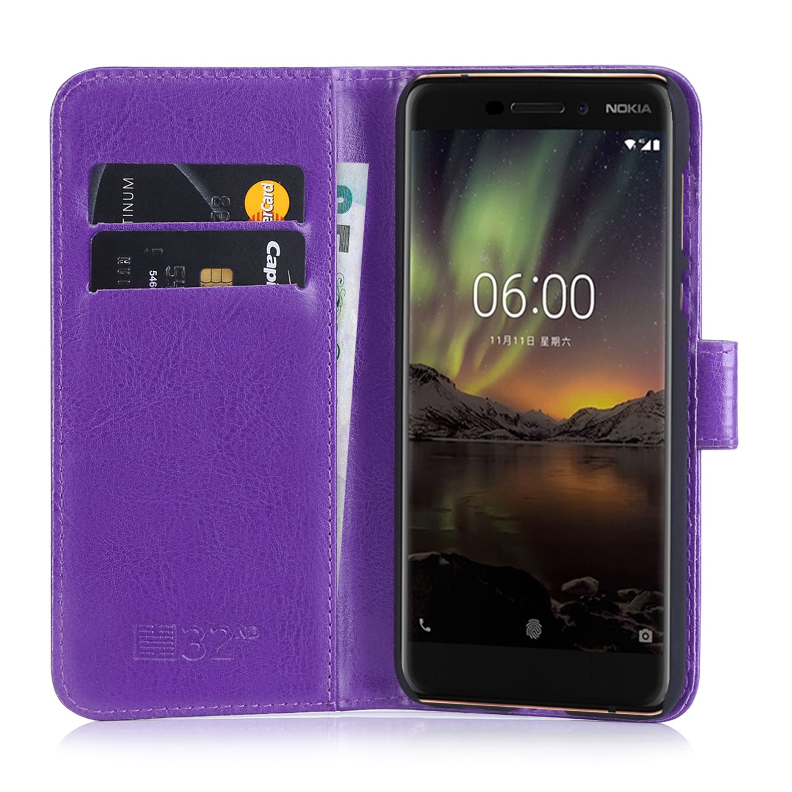 32nd Book Series Synthetic Leather Flip Wallet Case Cover For Nokia 6