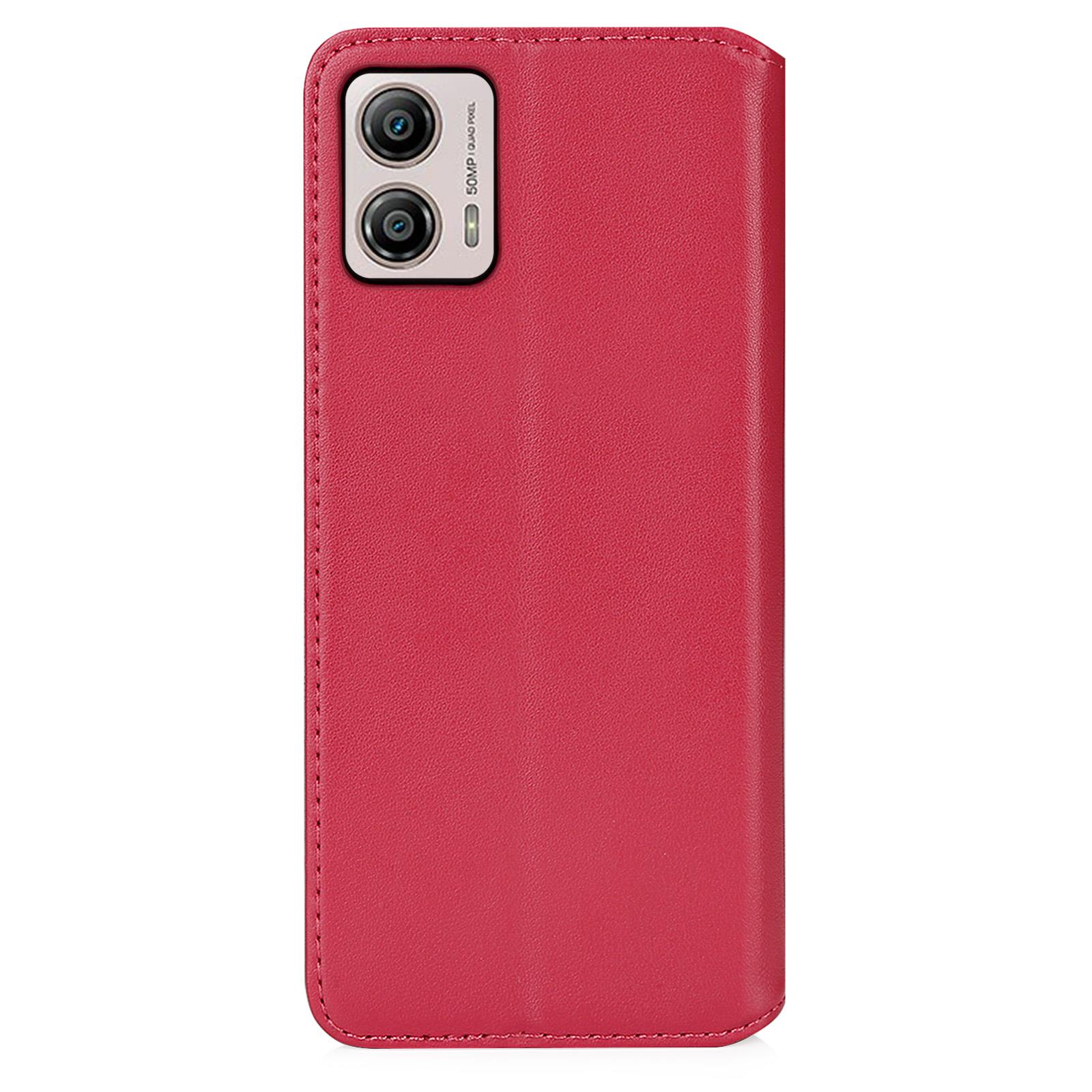 Case Cover For Motorola Moto G53 G54 G84 - Real Leather Book Wallet Flip - Picture 57 of 59
