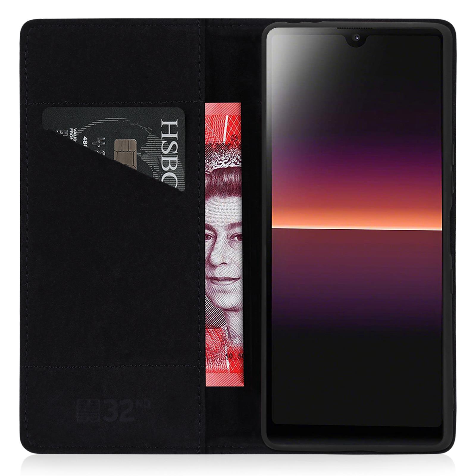 32nd Classic 2.0 - Real Leather Book Wallet Flip Case Cover For Sony Xperia L4 - Picture 15 of 25