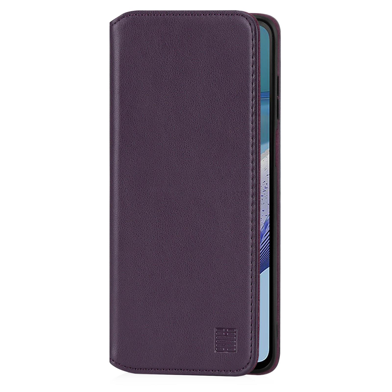 Case Cover For Motorola Moto G53 G54 G84 - Real Leather Book Wallet Flip - Picture 20 of 59