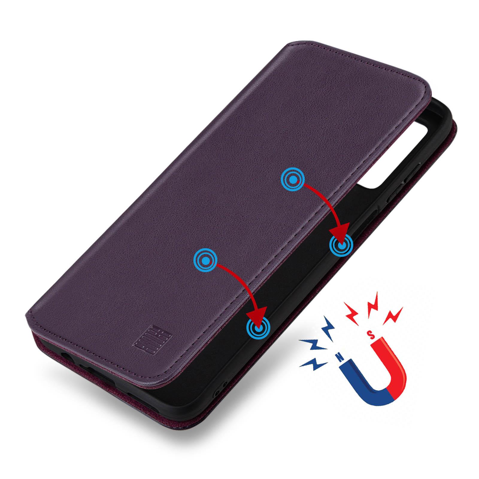 Case Cover For Motorola Moto G53 G54 G84 - Real Leather Book Wallet Flip - Picture 15 of 59