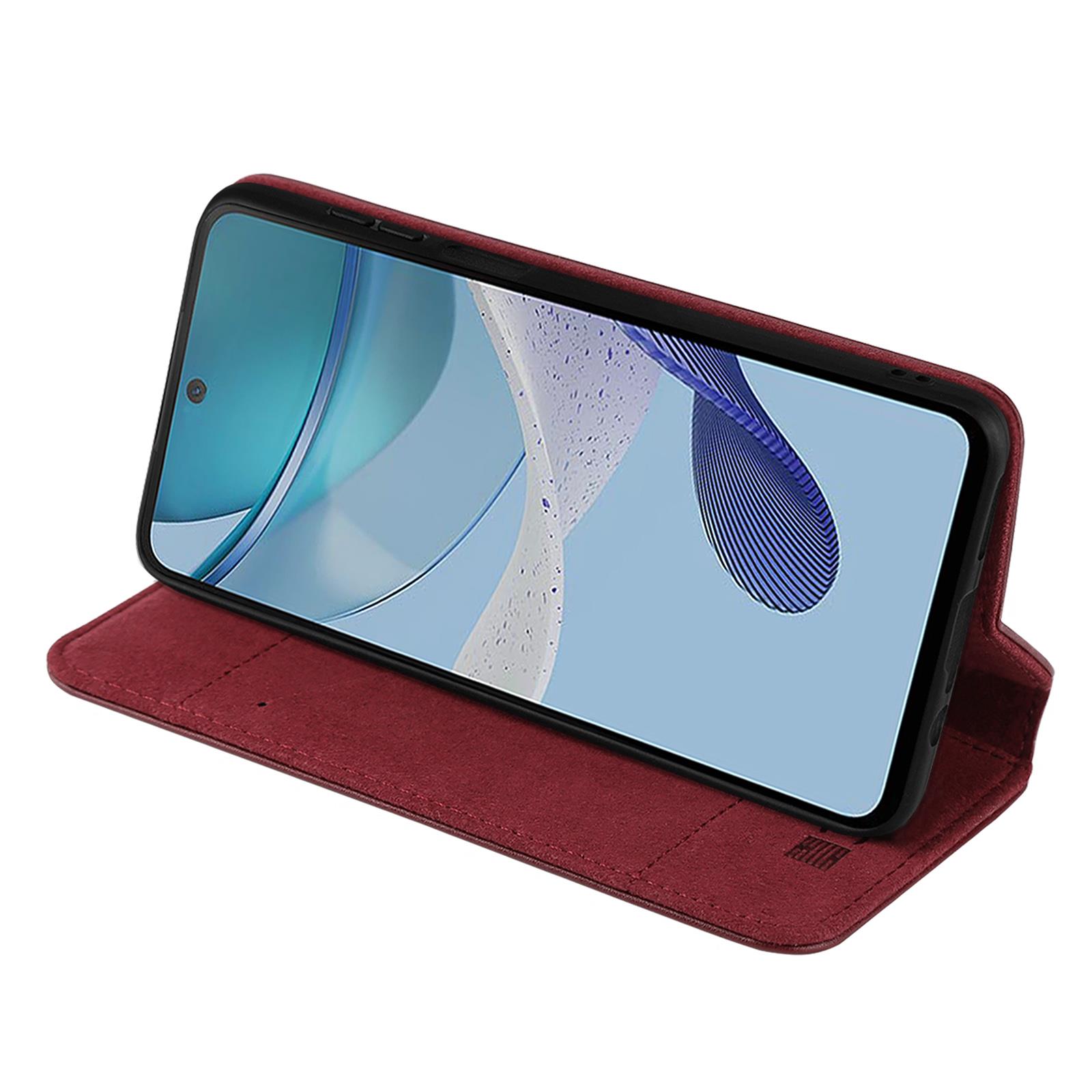 Case Cover For Motorola Moto G53 G54 G84 - Real Leather Book Wallet Flip - Picture 34 of 59