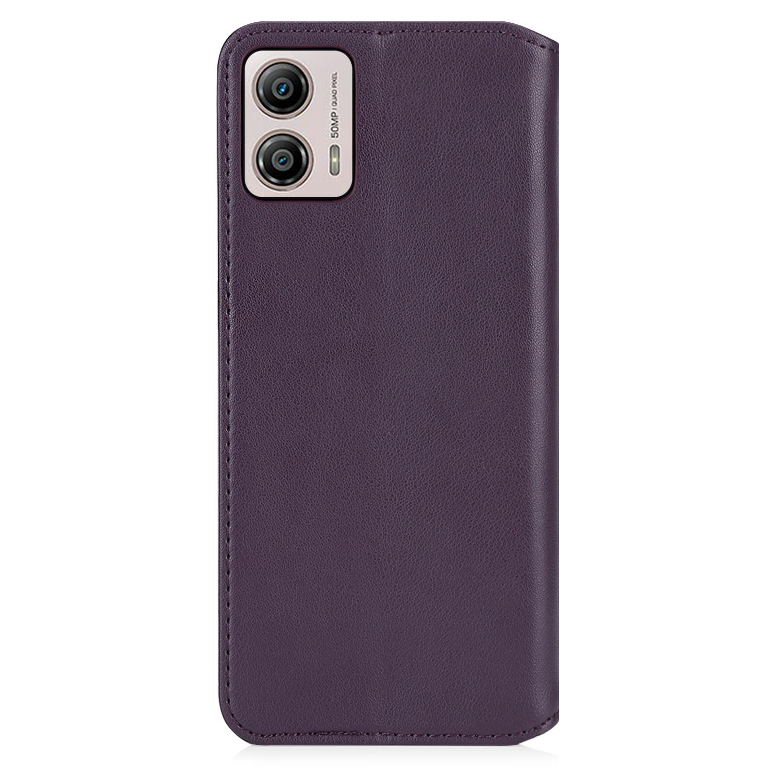 Case Cover For Motorola Moto G53 G54 G84 - Real Leather Book Wallet Flip - Picture 18 of 59