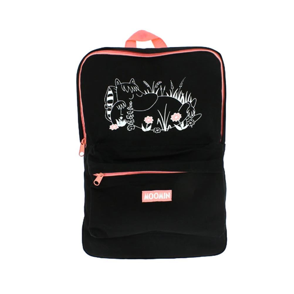 Moomin Black and Pink Backpack Gift Idea School Hard To Find NWT